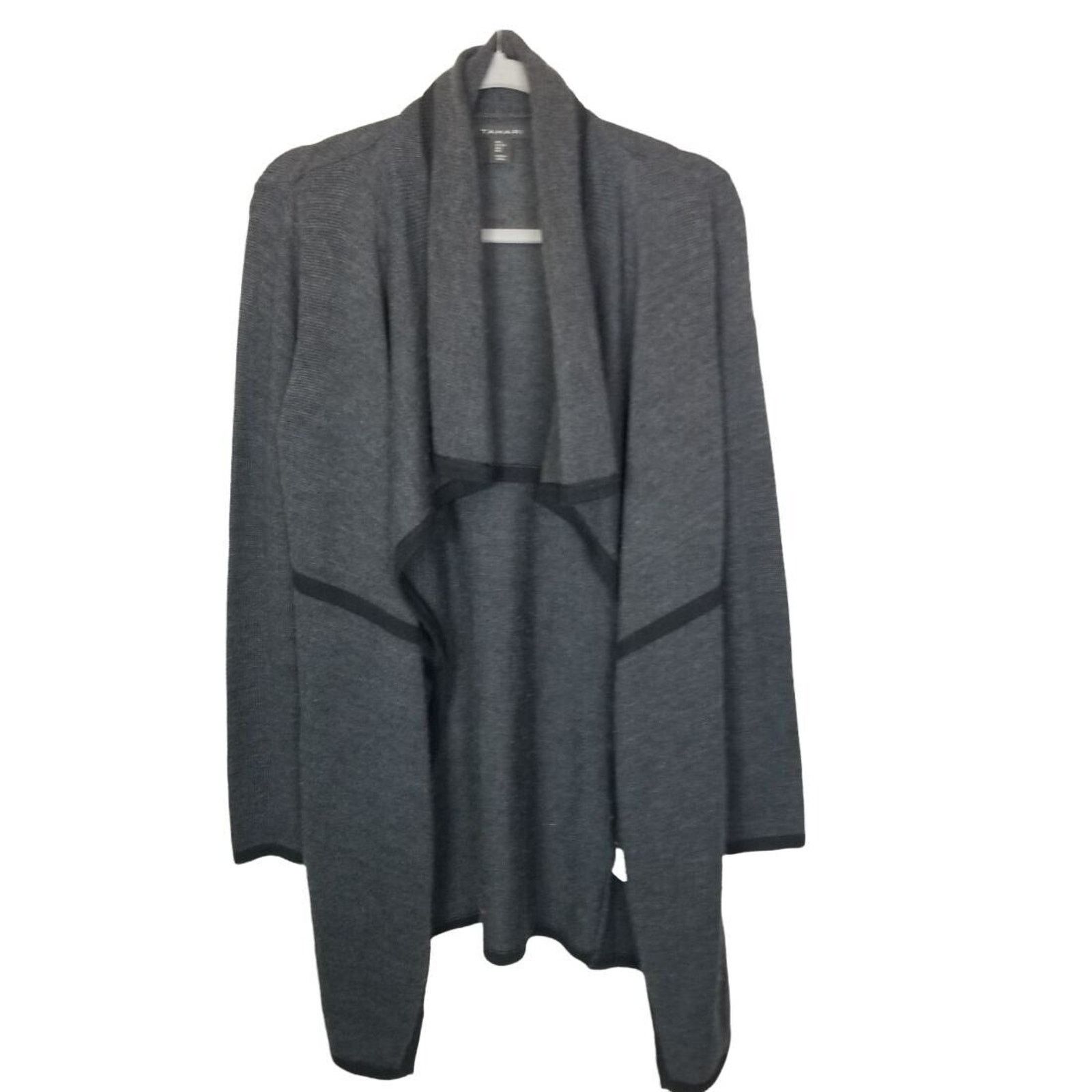 Elie Tahari Tahari Womens Merino Wool Sweater Cardigan Waterfall Classic Size L / US 10 / IT 46 - 1 Thumbnail