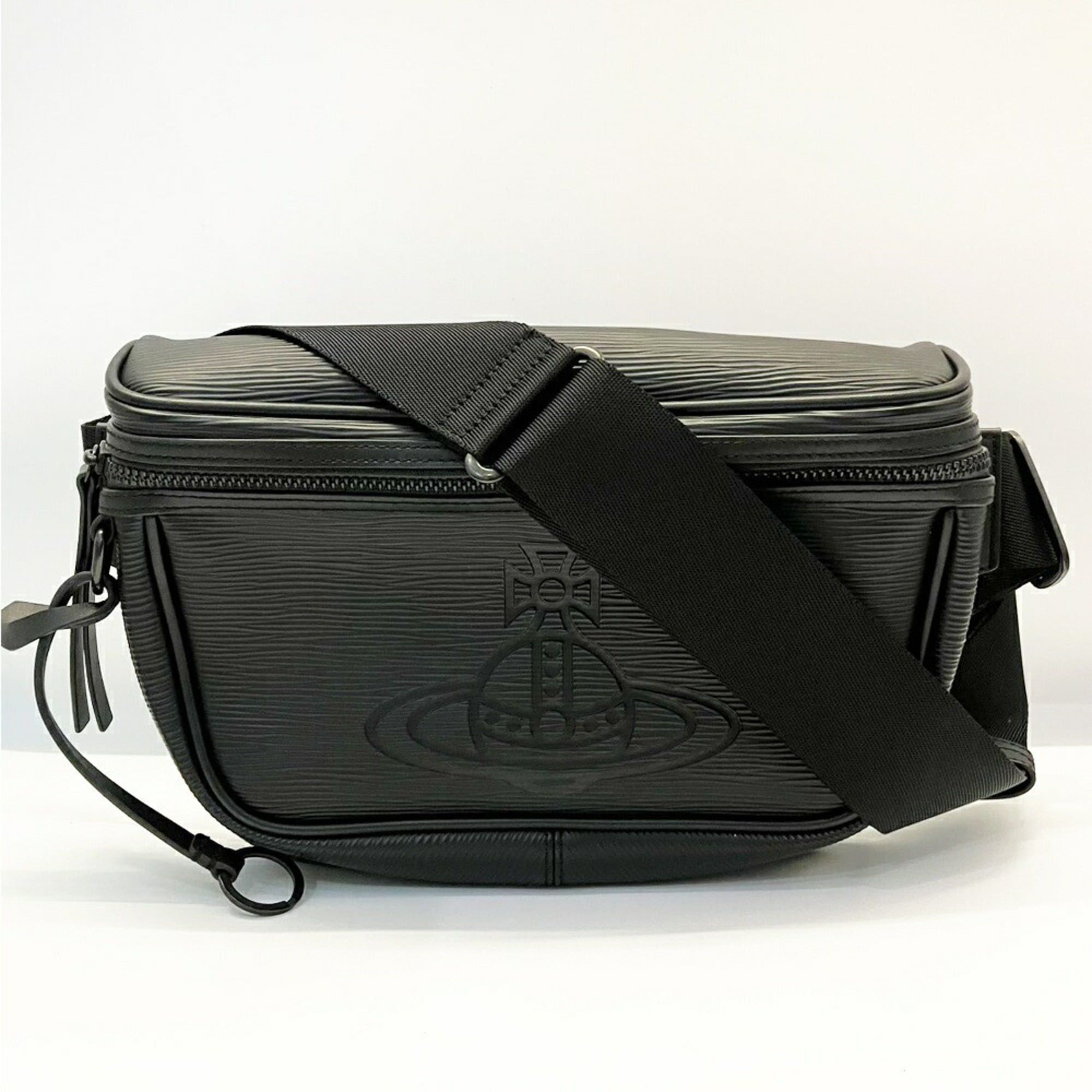 Vivienne Westwood Vivienne Westwood Flow Orb Body Bag, Black Waist Pouch VWH301, for Men and Women Size ONE SIZE - 1 Thumbnail