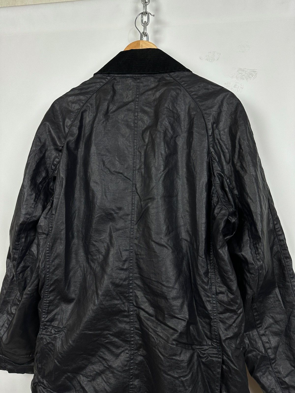 Barbour Barbour Black Keats Linen/Polyurethane Coated Jacket Size US L / EU 52-54 / 3 - 20 Thumbnail