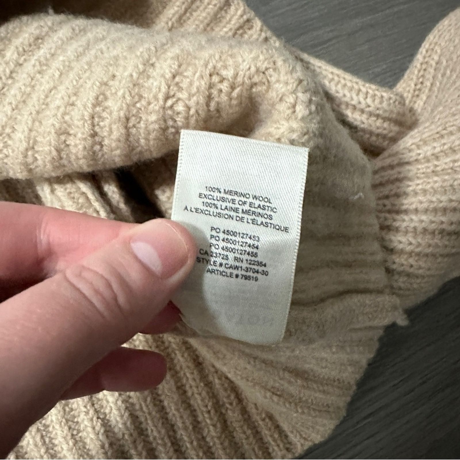 Aritzia Aritzia Babaton Guell Wool Turtleneck Cropped Sweater XS Size XS / US 0-2 / IT 36-38 - 8 Thumbnail