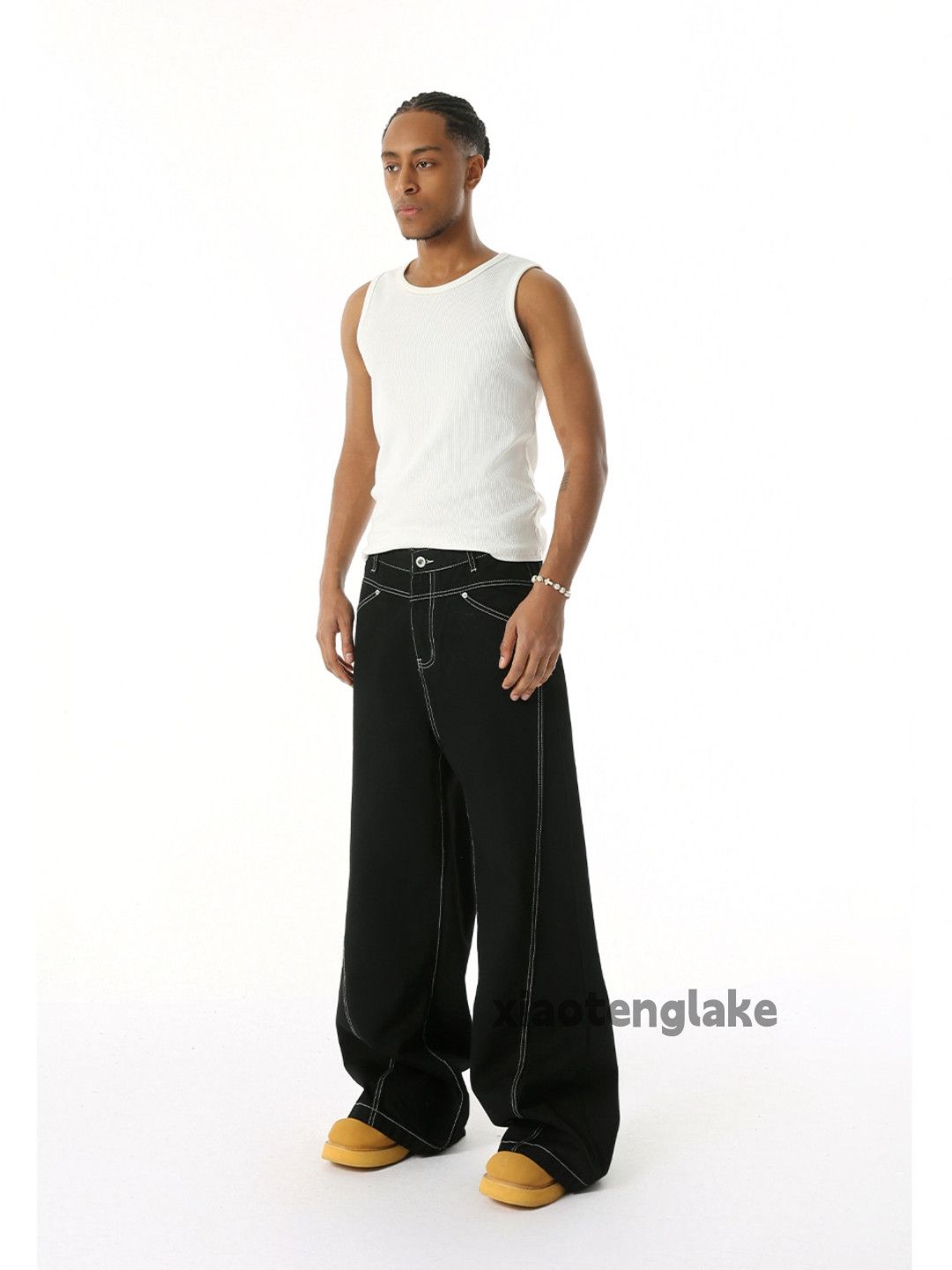zx vintage loose baggy wide Leg stack hiphop jeans
