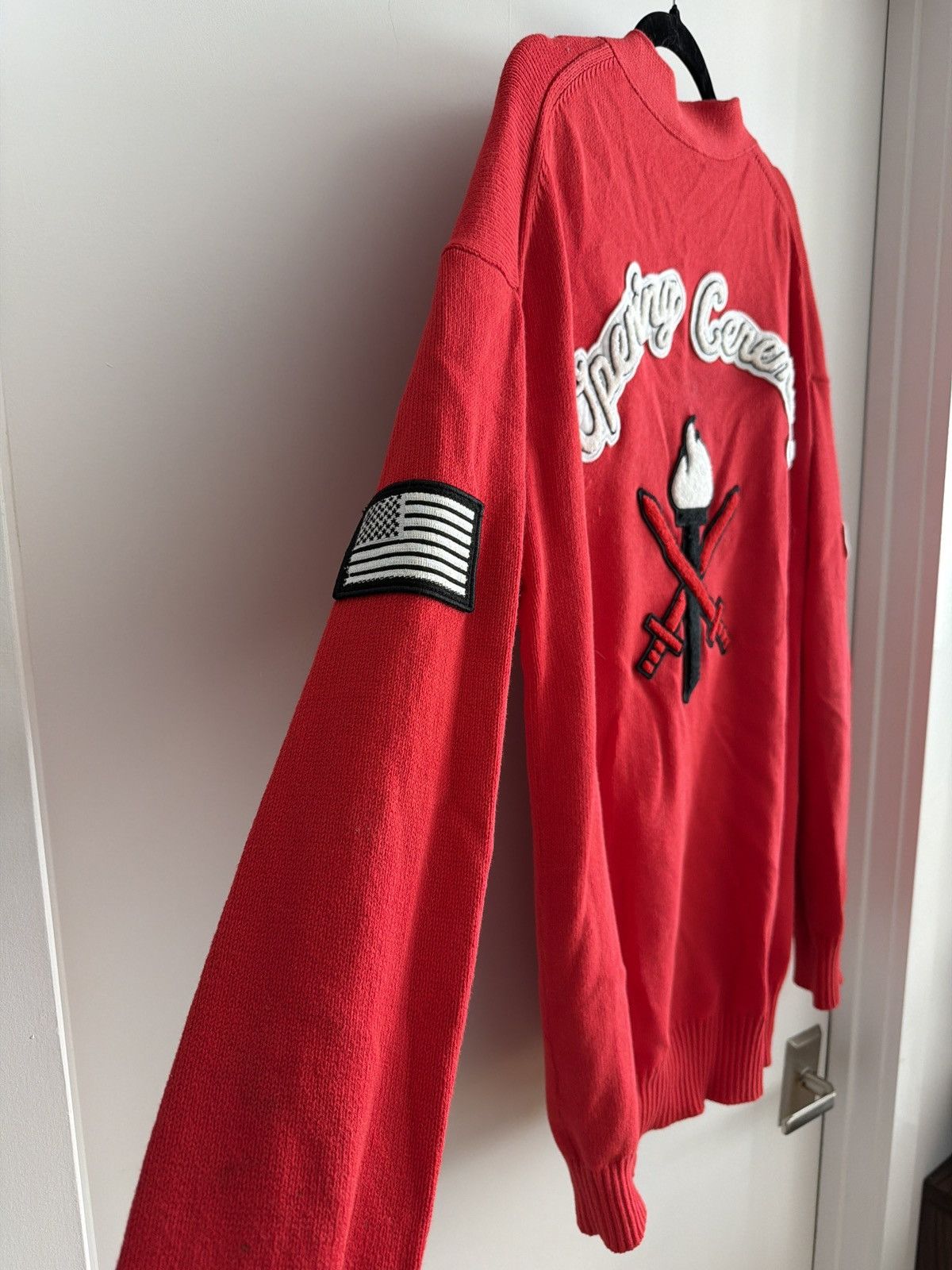 Opening Ceremony Opening Ceremony Red Long Varsity Cardigan Size US S / EU 44-46 / 1 - 3 Thumbnail