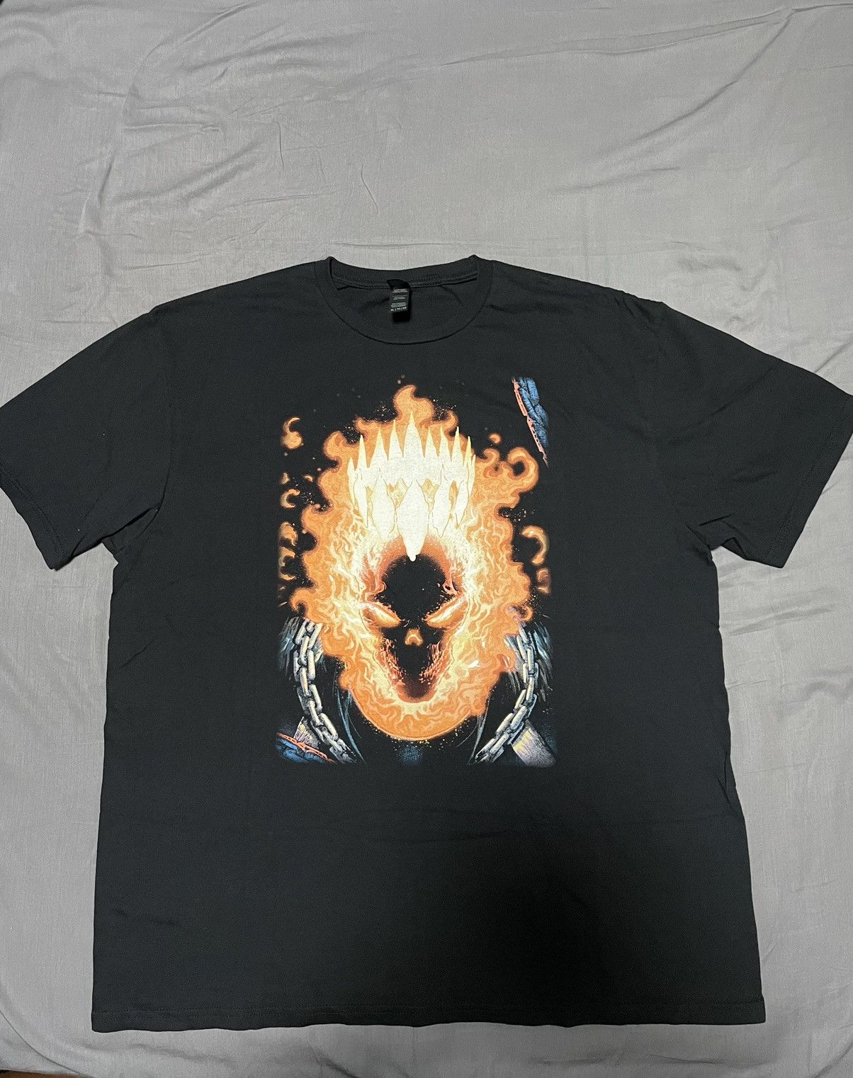 Marvel Comics × Vintage Vintage Marvel Ghost Rider Custom Shirt Size US XL / EU 56 / 4 - 1 Thumbnail