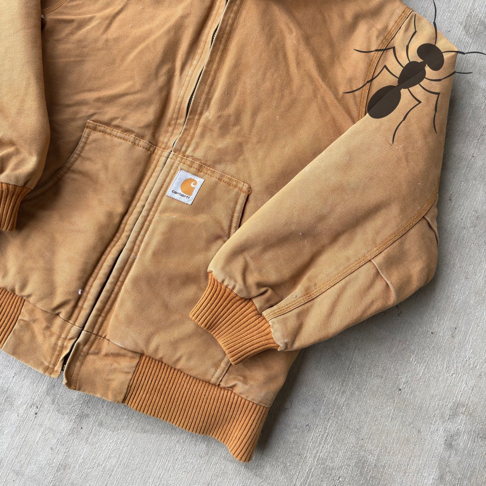 Carhartt × Vintage Carhartt YOUTH brown hooded work wear jacket Size US XS / EU 42 / 0 - 4 Thumbnail