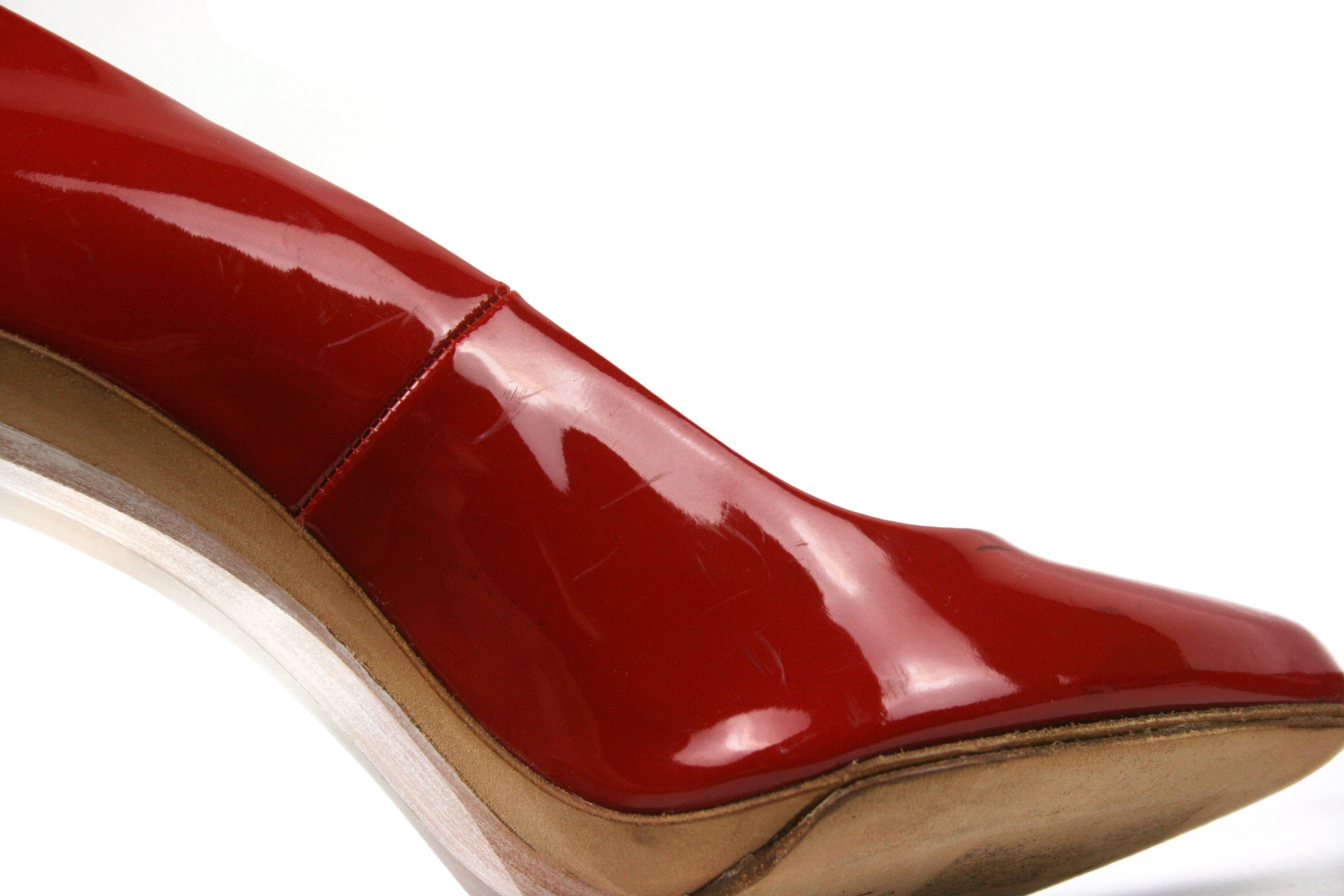 H&M × Maison Margiela Plexi Lucite Clear Wedge Heels Size US 7 / IT 37 - 10 Thumbnail