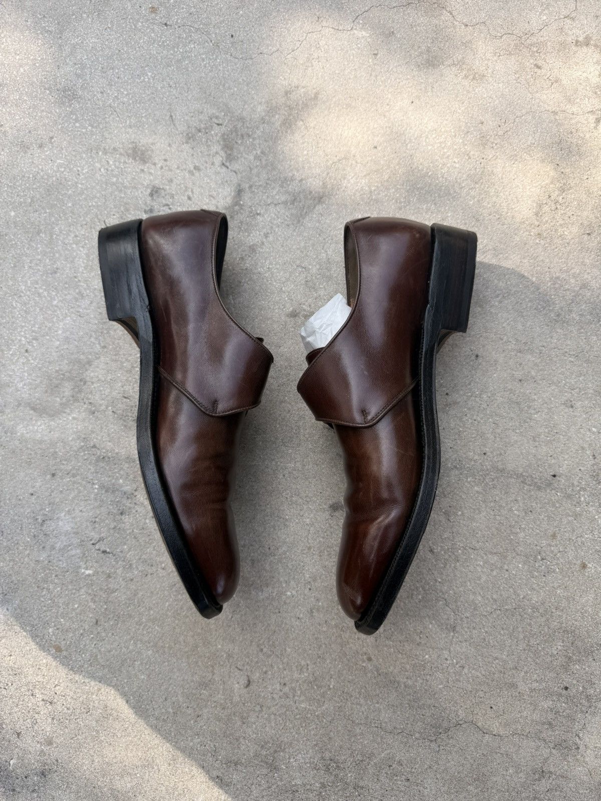 Salvatore Ferragamo Salvatore Ferragamo Shoes Tramezza Handmade Italy Monk Strap Size US 8 / EU 41 - 4 Thumbnail