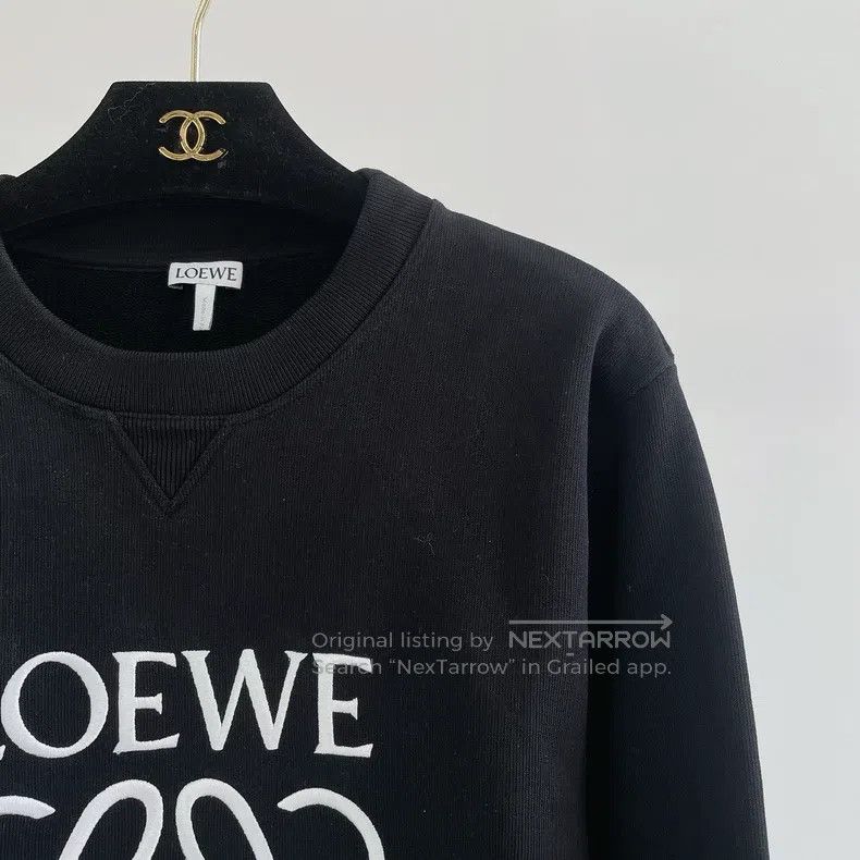 Loewe Loewe Black crew neck sweatshirt Size US M / EU 48-50 / 2 - 3 Thumbnail