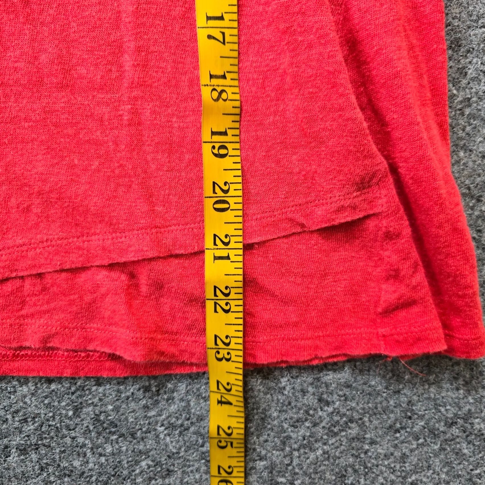 J. Jill J Jill Top Womens Size Small Petite Red Linen Short Sleeve Round Neck Blouse Size S / US 4 / IT 40 - 6 Thumbnail
