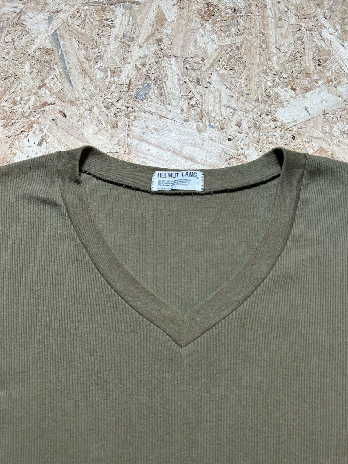 Helmut Lang Vintage Helmut Lang V Neck Tee Size US S / EU 44-46 / 1 - 4 Thumbnail