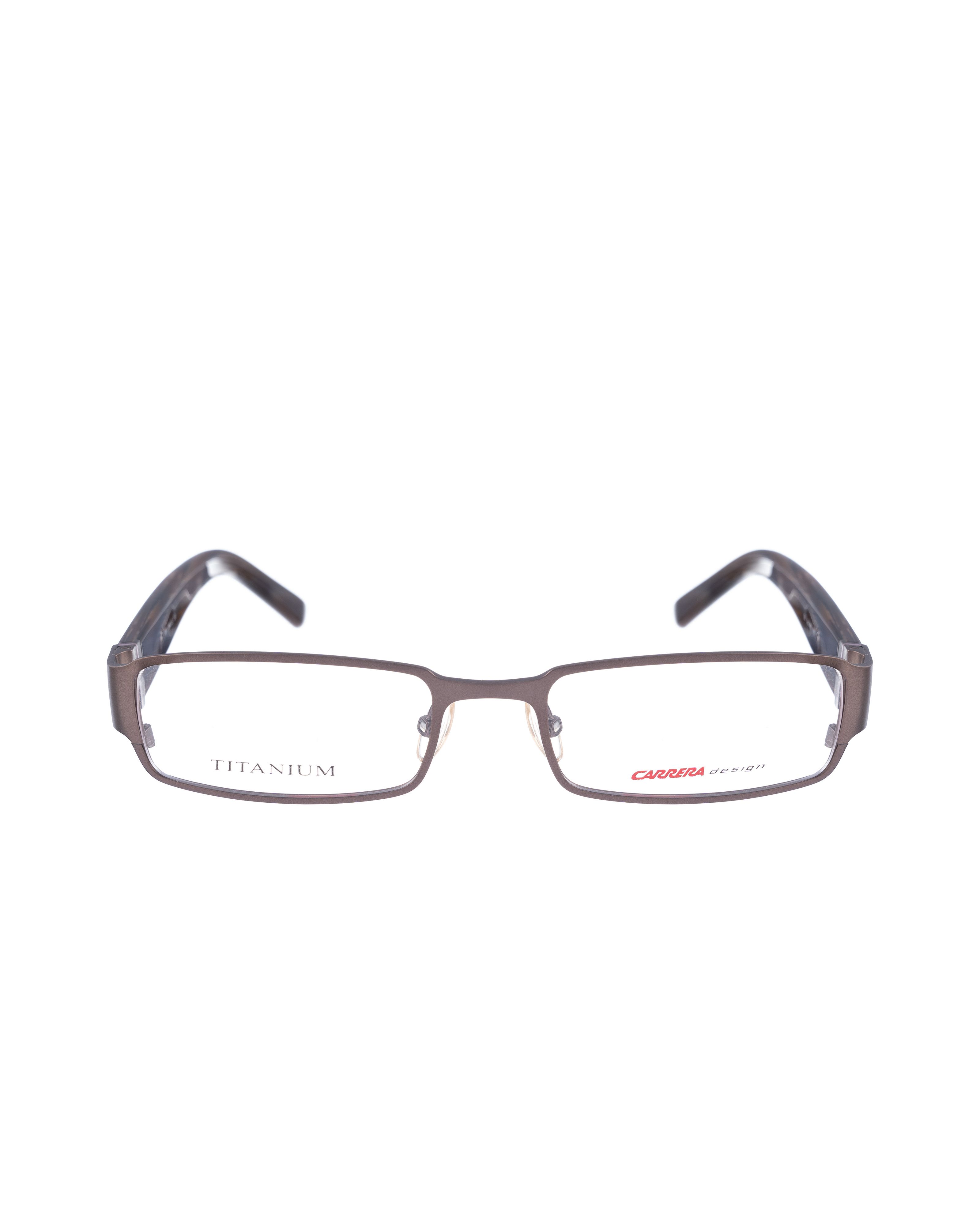 Carrera Carrera 00s Rectangular Thick Brown Matte Metallic Glasses Size ONE SIZE - 2 Thumbnail