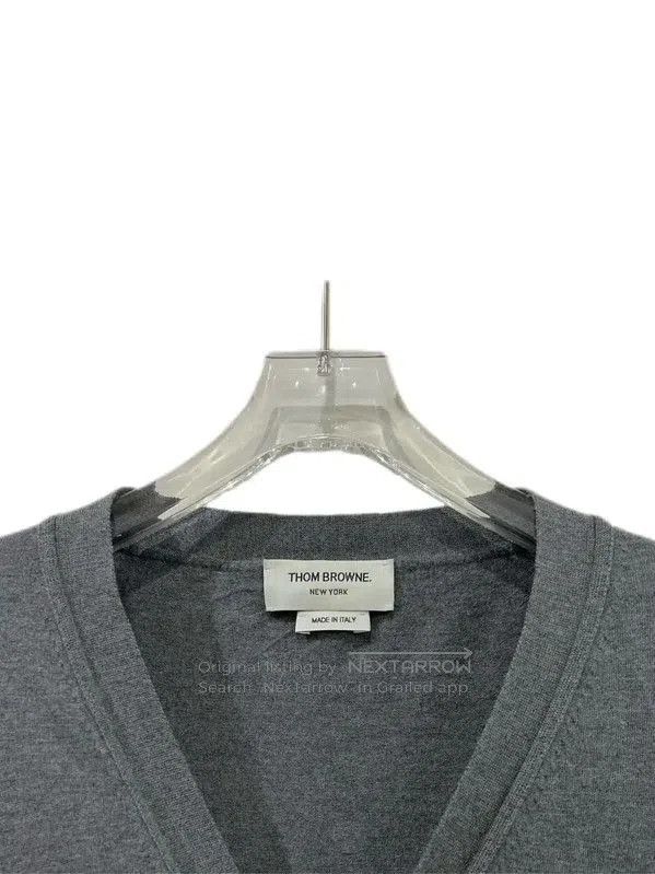 Thom Browne Thom Browne Women's Gray Wool Cardigan . Size M / US 6-8 / IT 42-44 - 3 Thumbnail