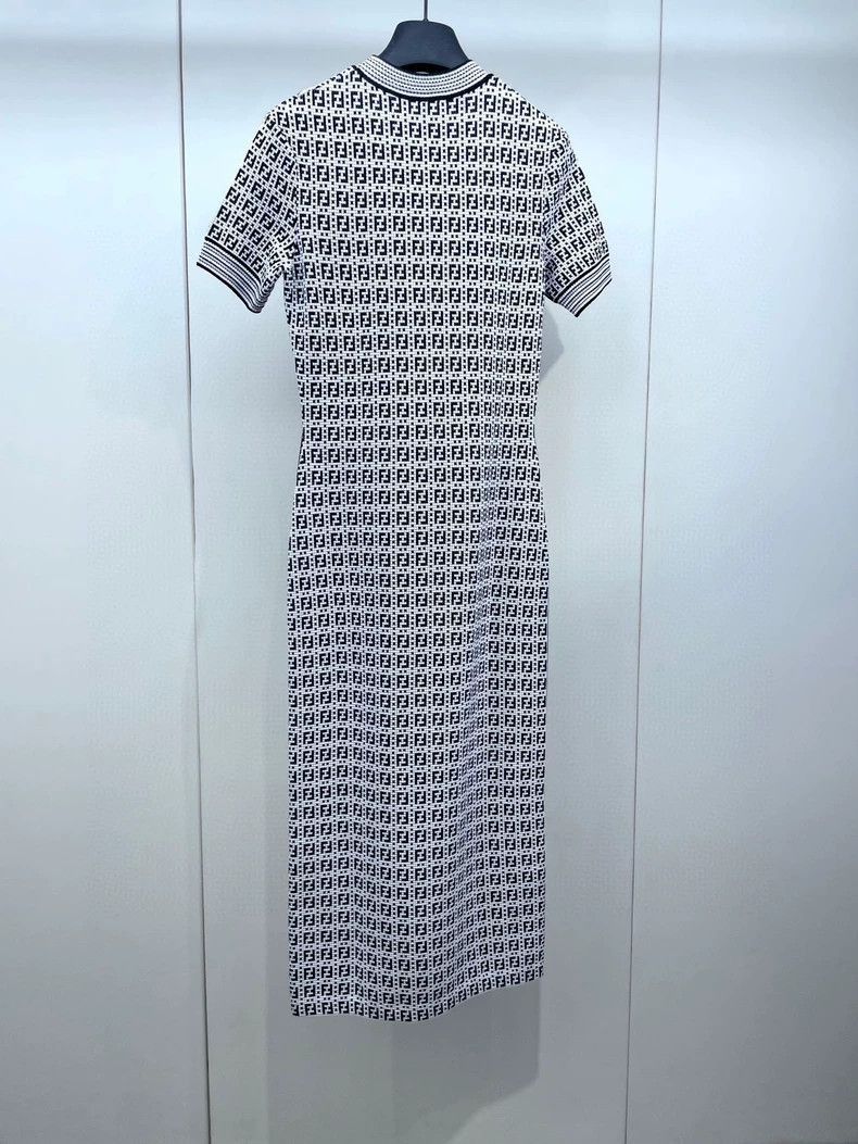 Fendi Fendi Knitted Jacquard Dress Size US 40 / EU 56 - 2 Thumbnail