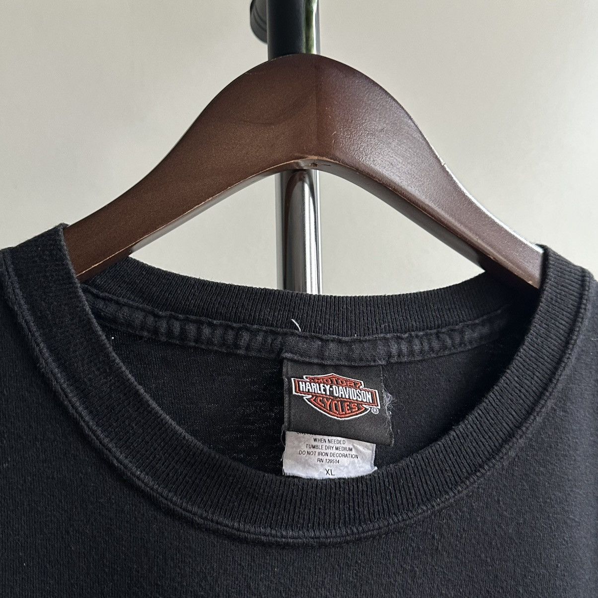 Harley Davidson × Vintage Vintage 90s Harley Davidson Big Logo Faded Tee Size US XL / EU 56 / 4 - 8 Thumbnail