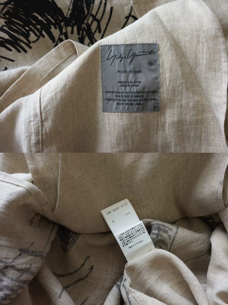 Yohji Yamamoto Yohji Yamamoto 18SS Asakura Youjia hand-painted graffiti j Size US S / EU 44-46 / 1 - 9 Thumbnail
