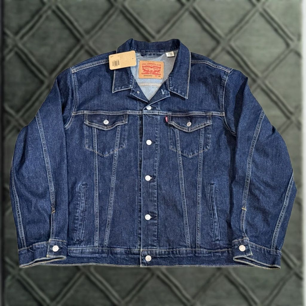Denime Levi’s Type III Jacket XXL Denim Western Cowboy NWT IRREGULAR Blue Button Mens Size US 39 - 1 Thumbnail