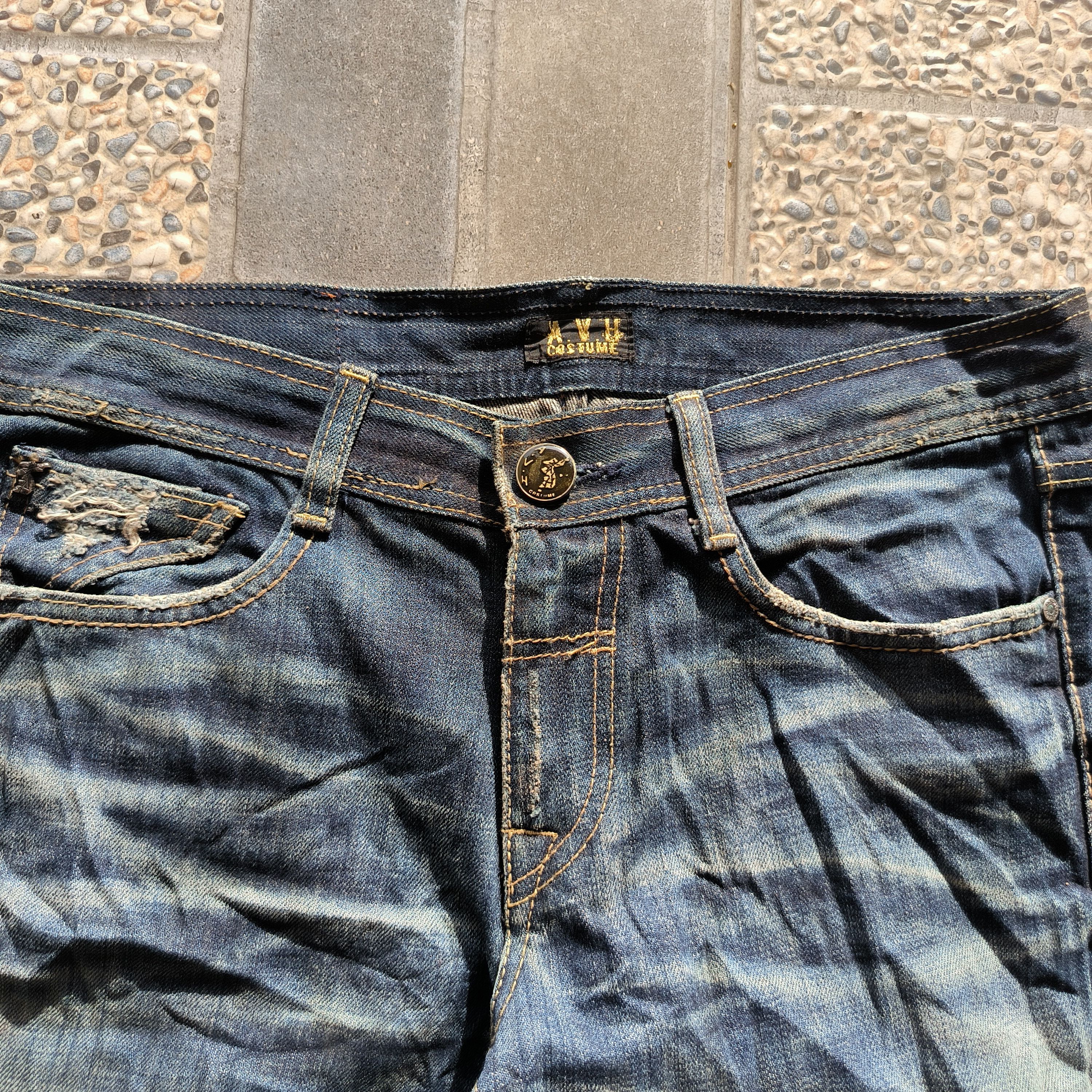 Japanese Brand Vintage AVH Japan Denim Jeans Size US 32 / EU 48 - 2 Thumbnail