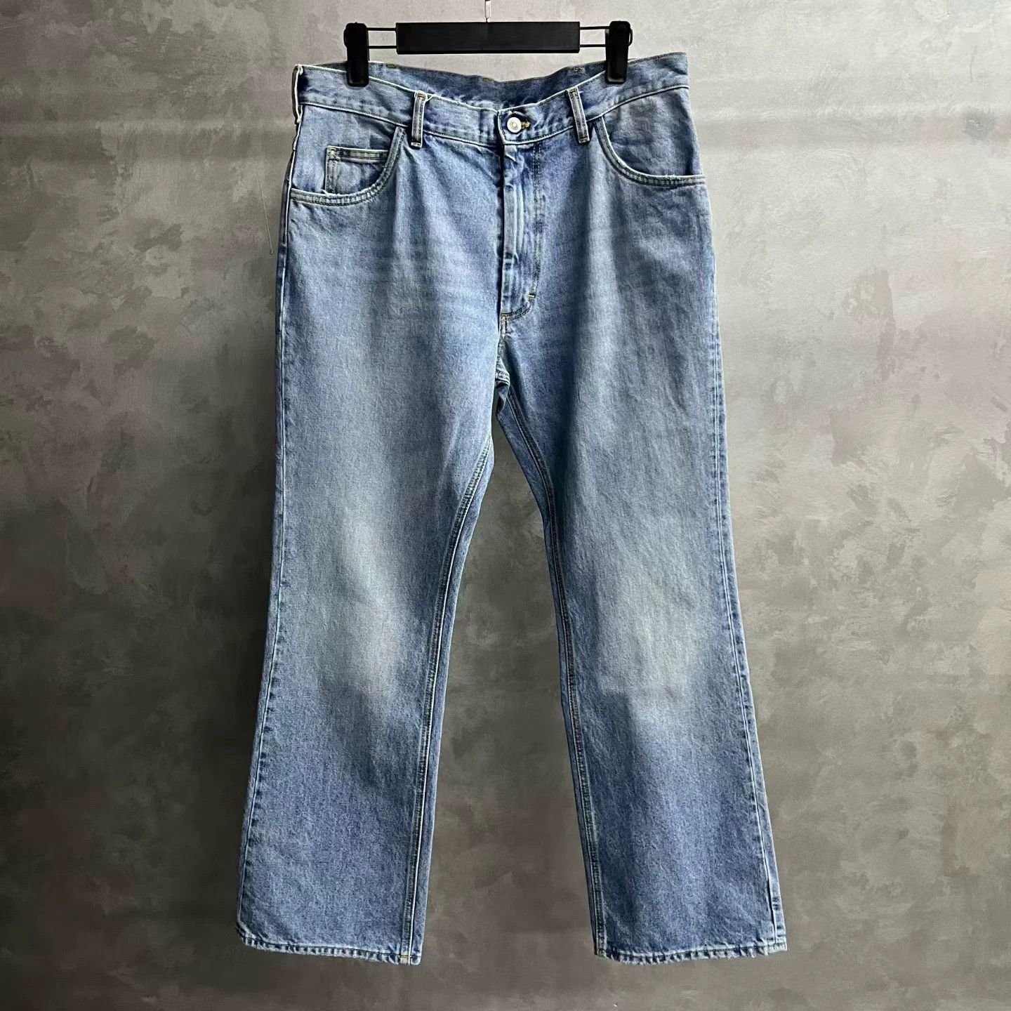 Maison Margiela [Maison Margiela] Latest Blue Washed Clean Wide Jeans Size US 32 / EU 48 - 1 Thumbnail
