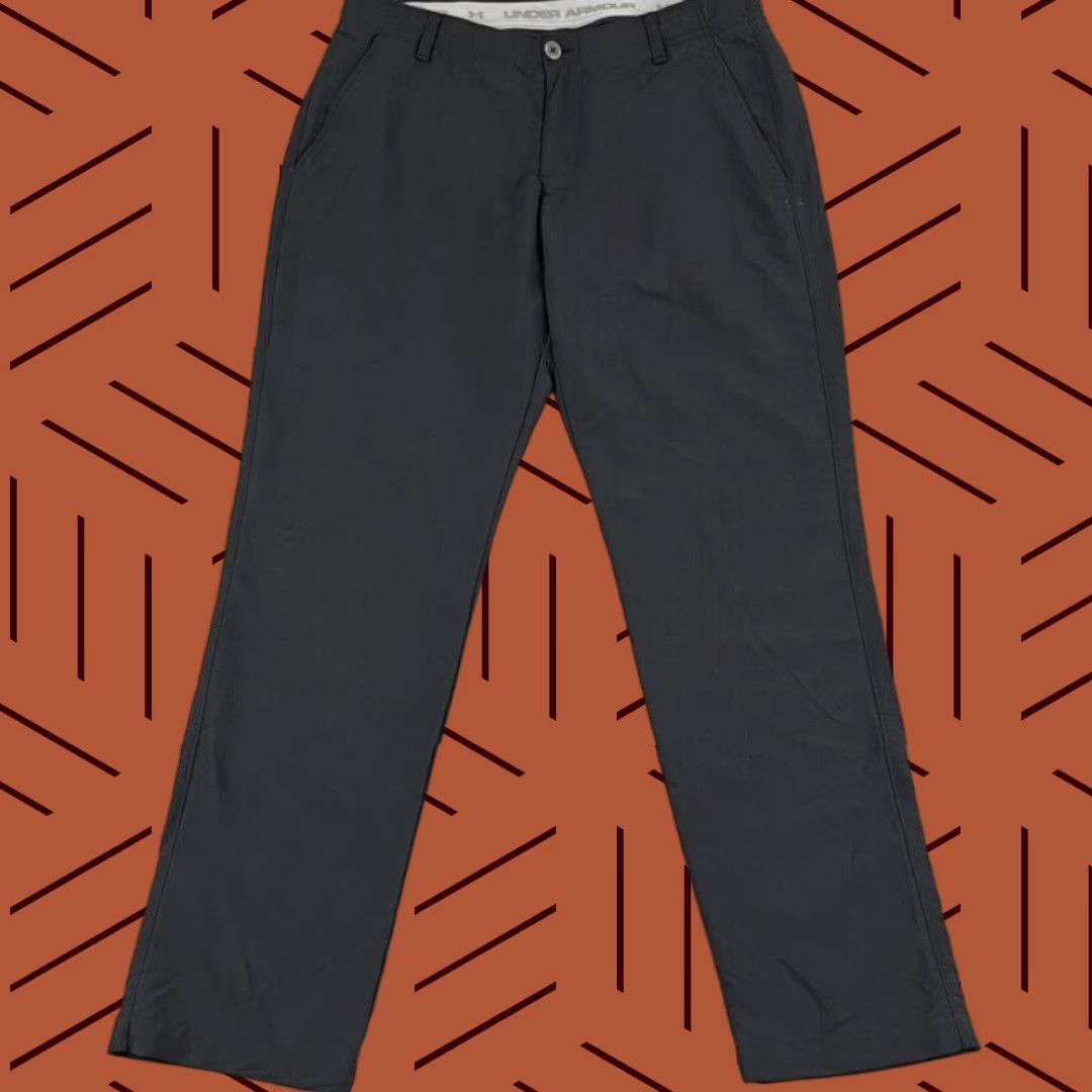 Under Armour UNDER ARMOUR Pants Mens 34x30 Black Straight Match Play Performance Golf Chino Size US 34 / EU 50 - 1 Thumbnail