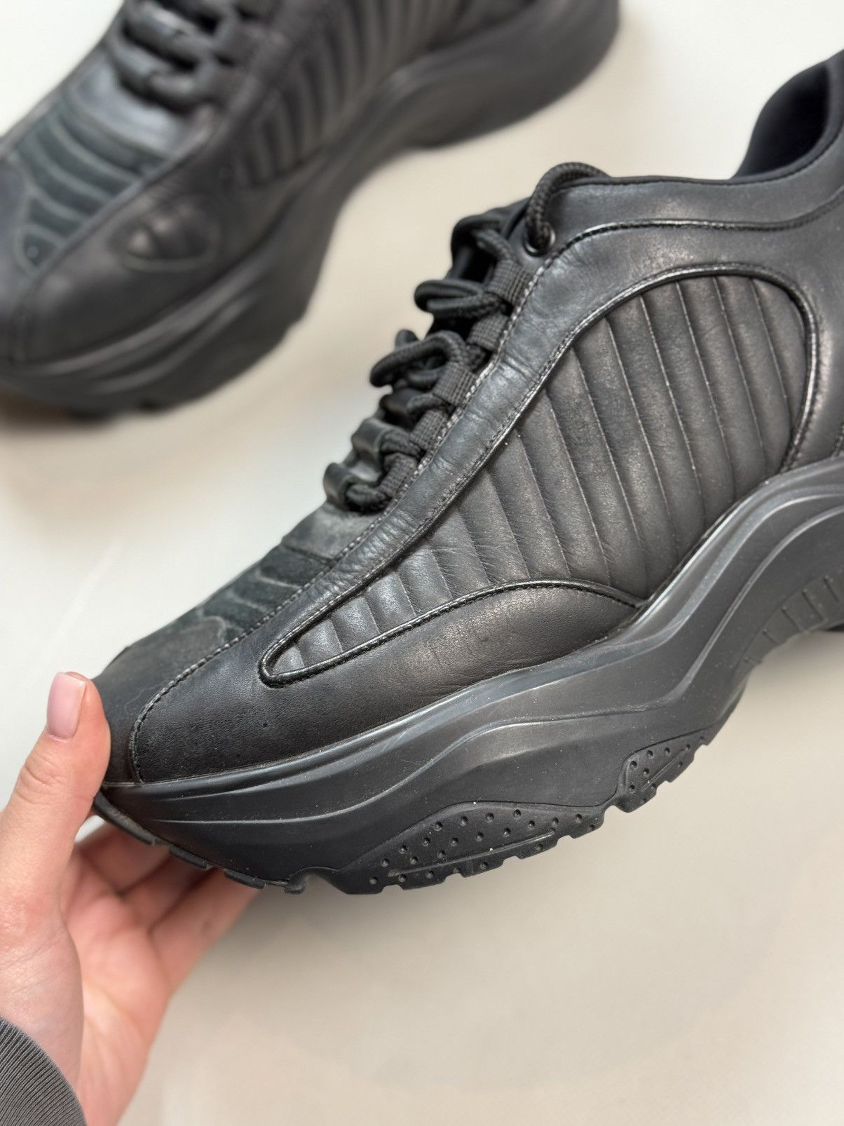 Misbhv MISBHV Black Kombat Moon Trainer Sneakers Size 43 / US 9.5 Size US 9.5 / EU 42-43 - 14 Thumbnail