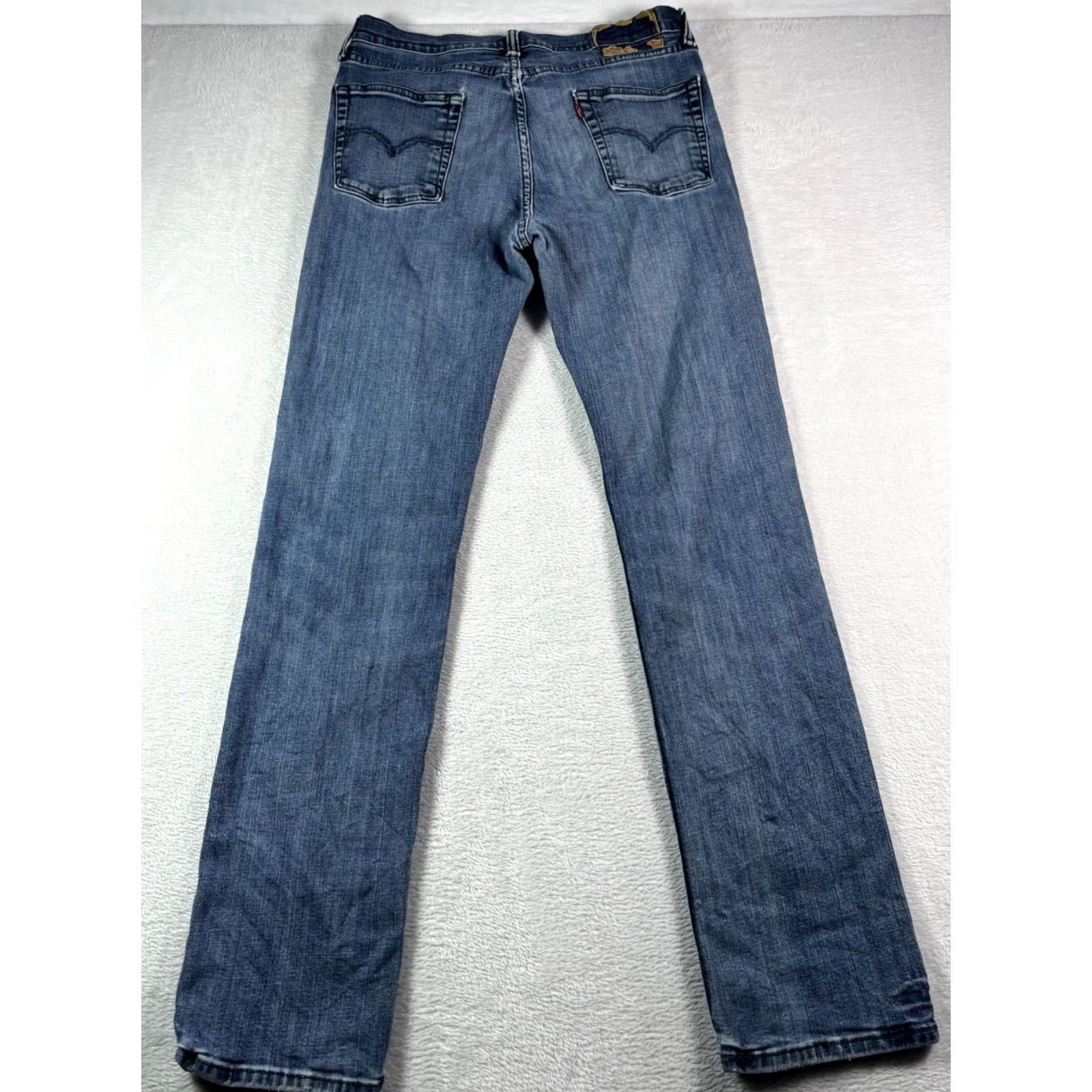 Levi's Levi's 514 Jeans Mens 32x34 Blue Straight Leg Stretch Denim Medium Wash Regular Size US 32 / EU 48 - 2 Thumbnail