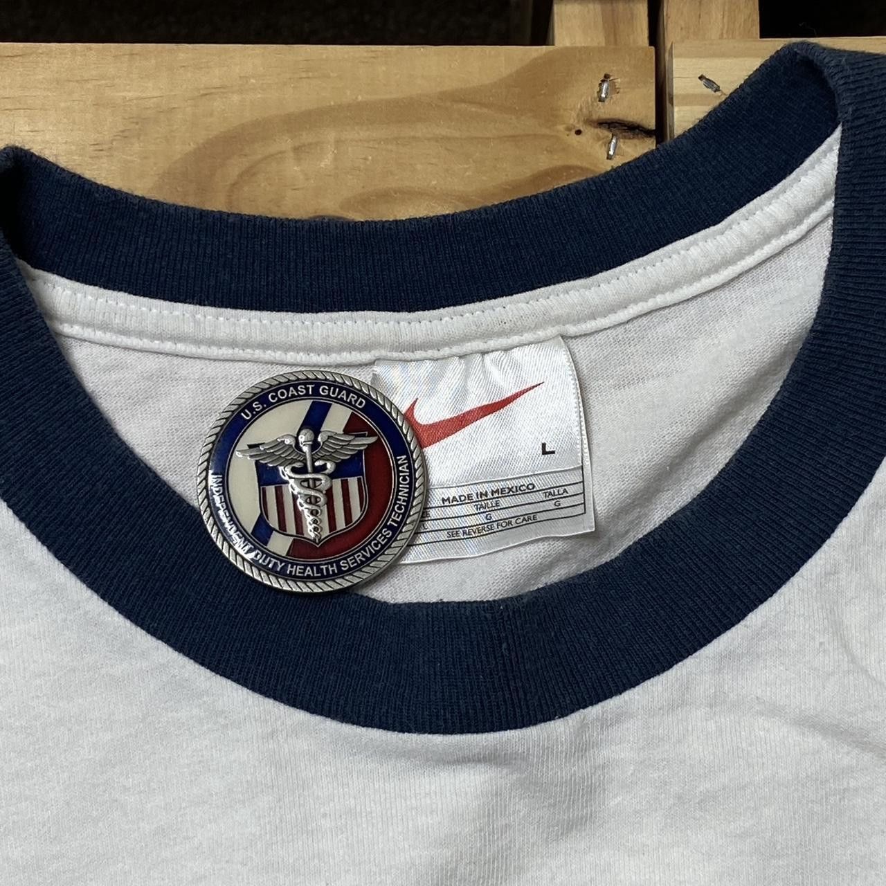 Nike Vintage Nike "Spirit of Sport" White Ringer Tee Size Large Size US L / EU 52-54 / 3 - 3 Thumbnail