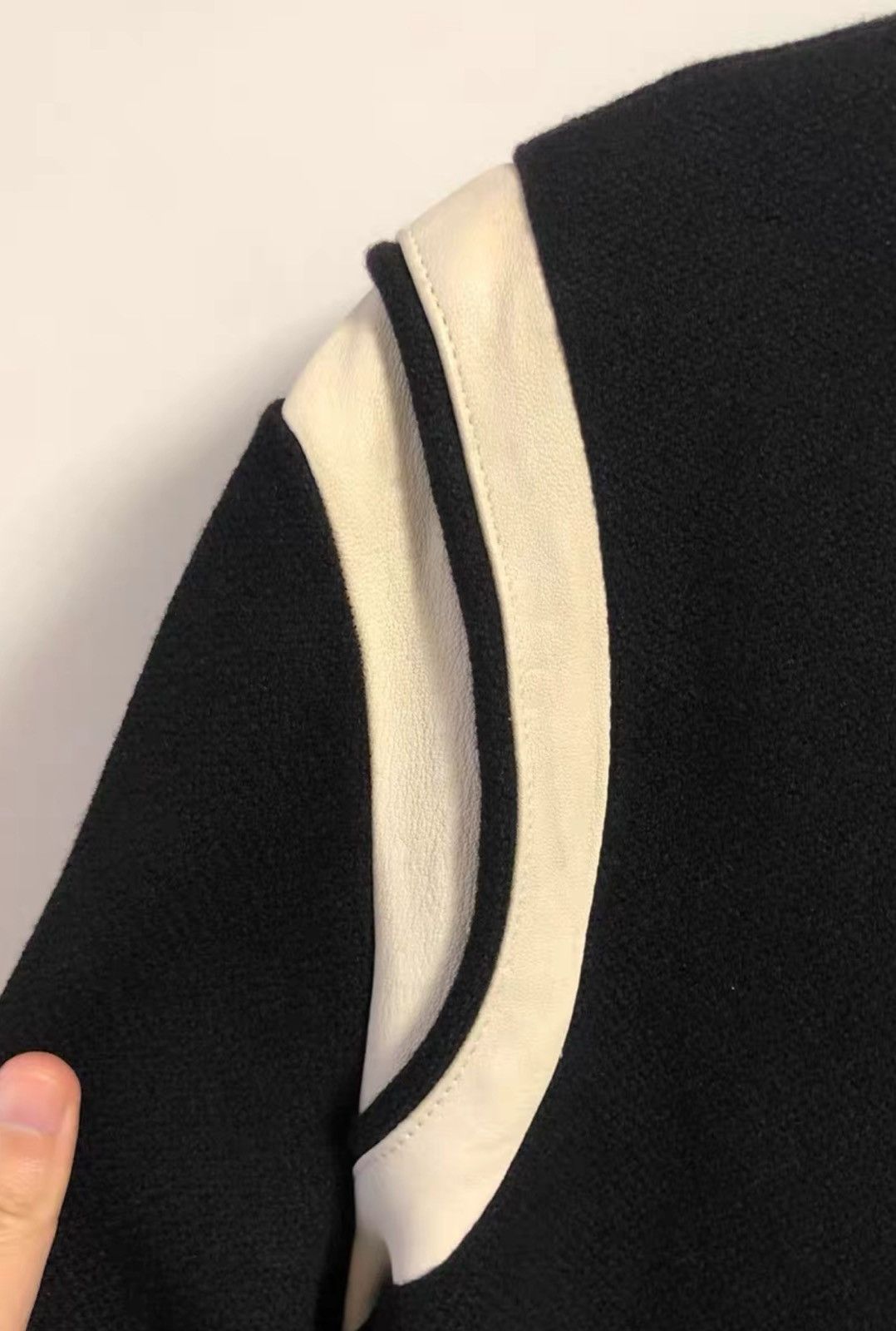 Saint Laurent Paris Saint Laurent SLP FW13 OG Black & White Varsity Jacket Size US L / EU 52-54 / 3 - 2 Thumbnail