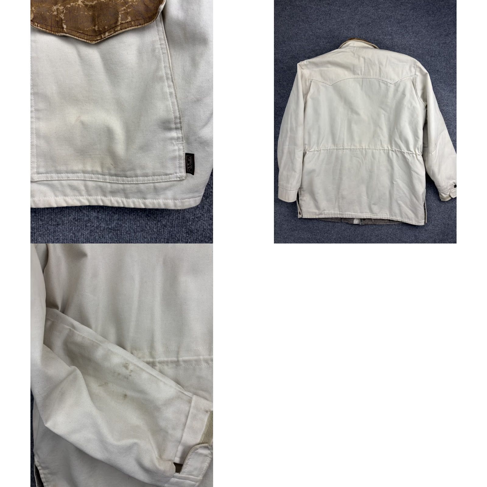 Walls VINTAGE Walls Western Wear Jacket Mens XL White Canvas Lined Parka USA Workwear Size US XL / EU 56 / 4 - 8 Thumbnail