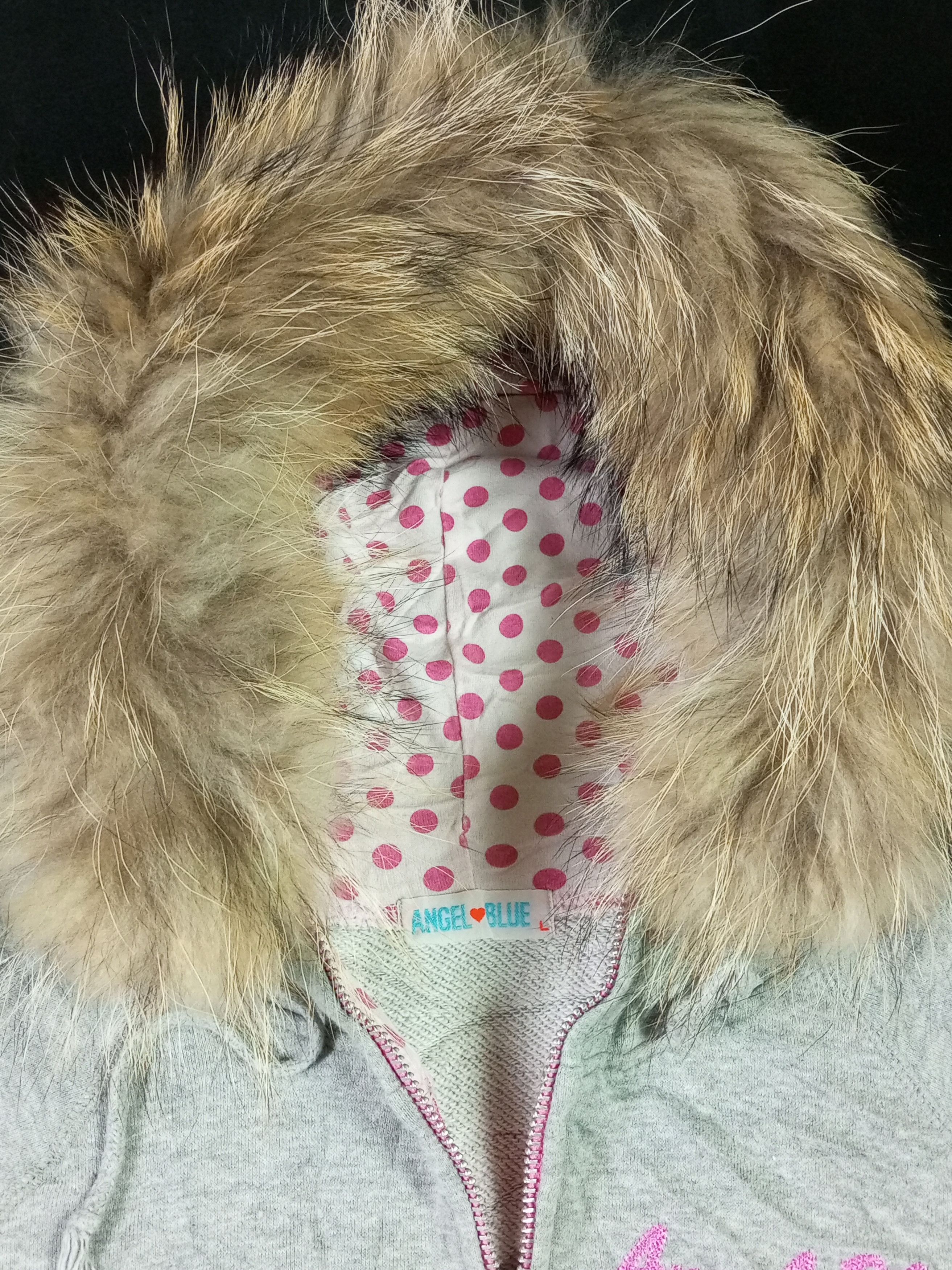 Angel Blue Women’s Size L on tag 00s Angel Blue Fur Hoodie Size L / US 10 / IT 46 - 14 Thumbnail