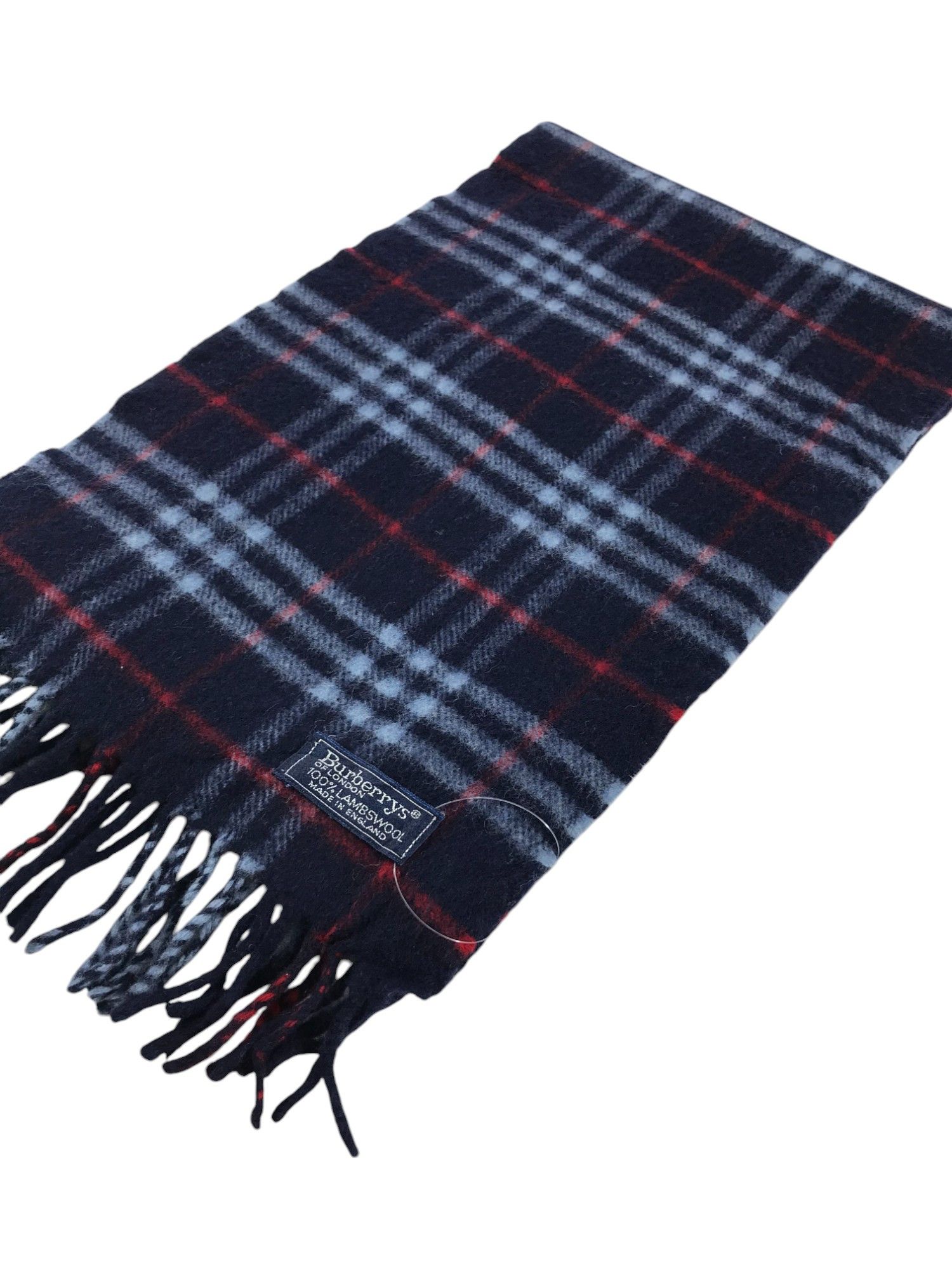 Burberry × Vintage Burberry Scarf / Muffler / Neckwear - WW1395 Size ONE SIZE - 3 Thumbnail