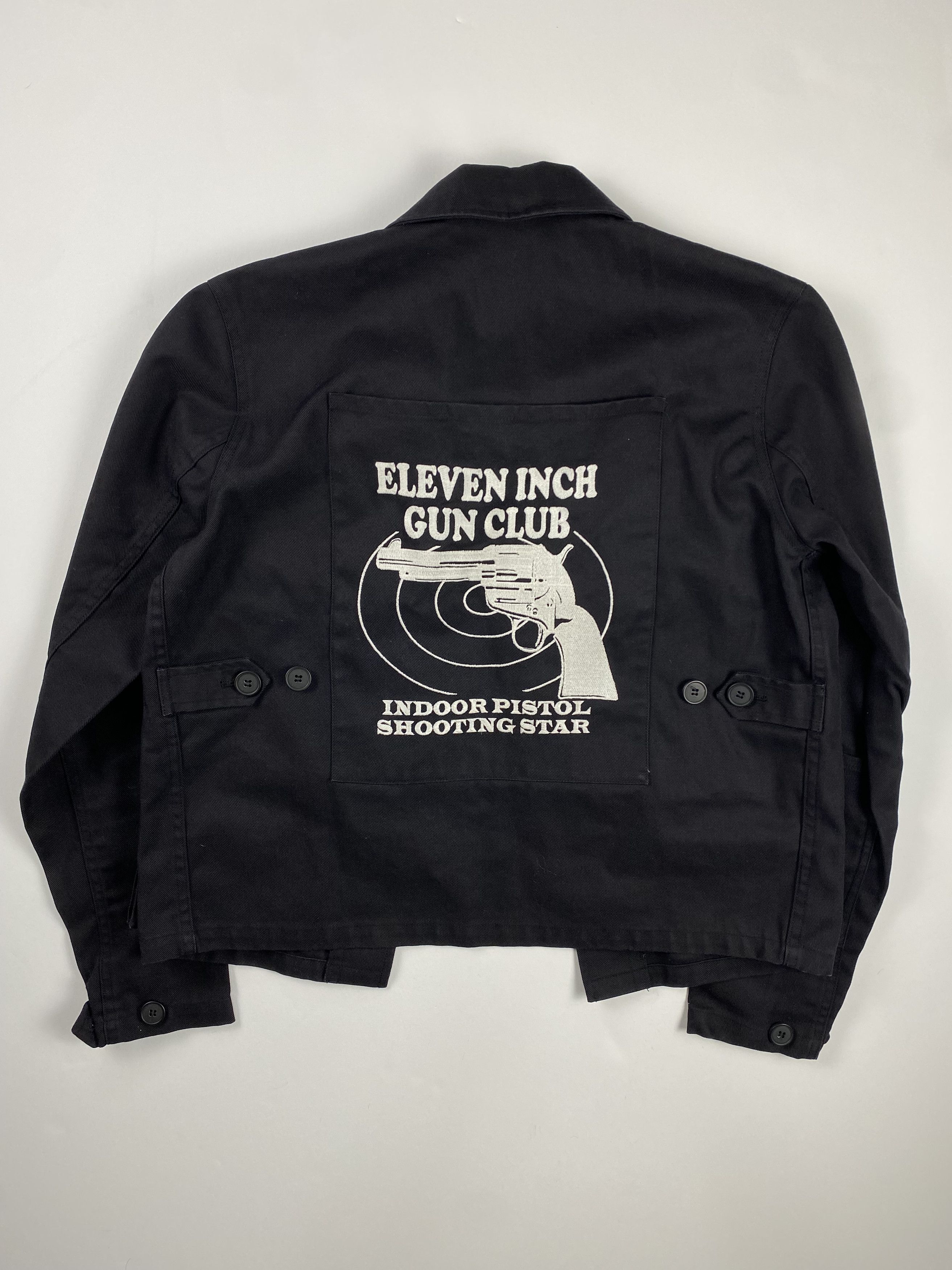 image of Vetements Maxfield Exclusive Eleven Inch Gun Club Jacket in Black White, Men's (Size Small)