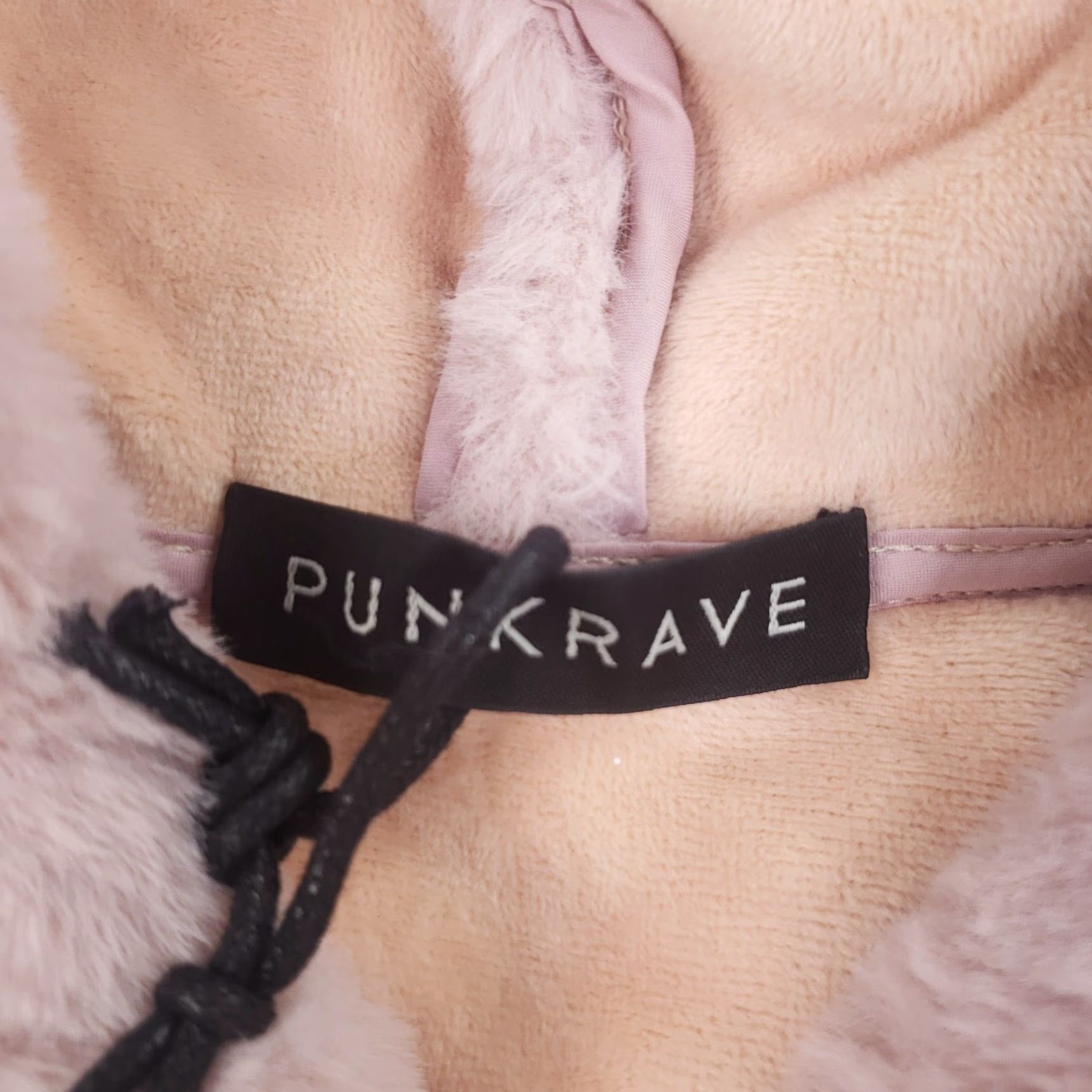 Vintage Punk Rave Faux Fur Animal Ears Coat Womens Pink M-L Size Hooded Crop Jacket Size M / US 6-8 / IT 42-44 - 5 Thumbnail