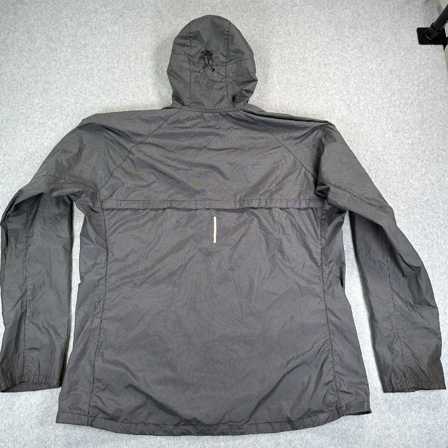 Nike Nike Running Windbreaker Jacket Mens 2XL Gray Hooded Zip Pockets Lightweight Size US XXL / EU 58 / 5 - 7 Thumbnail