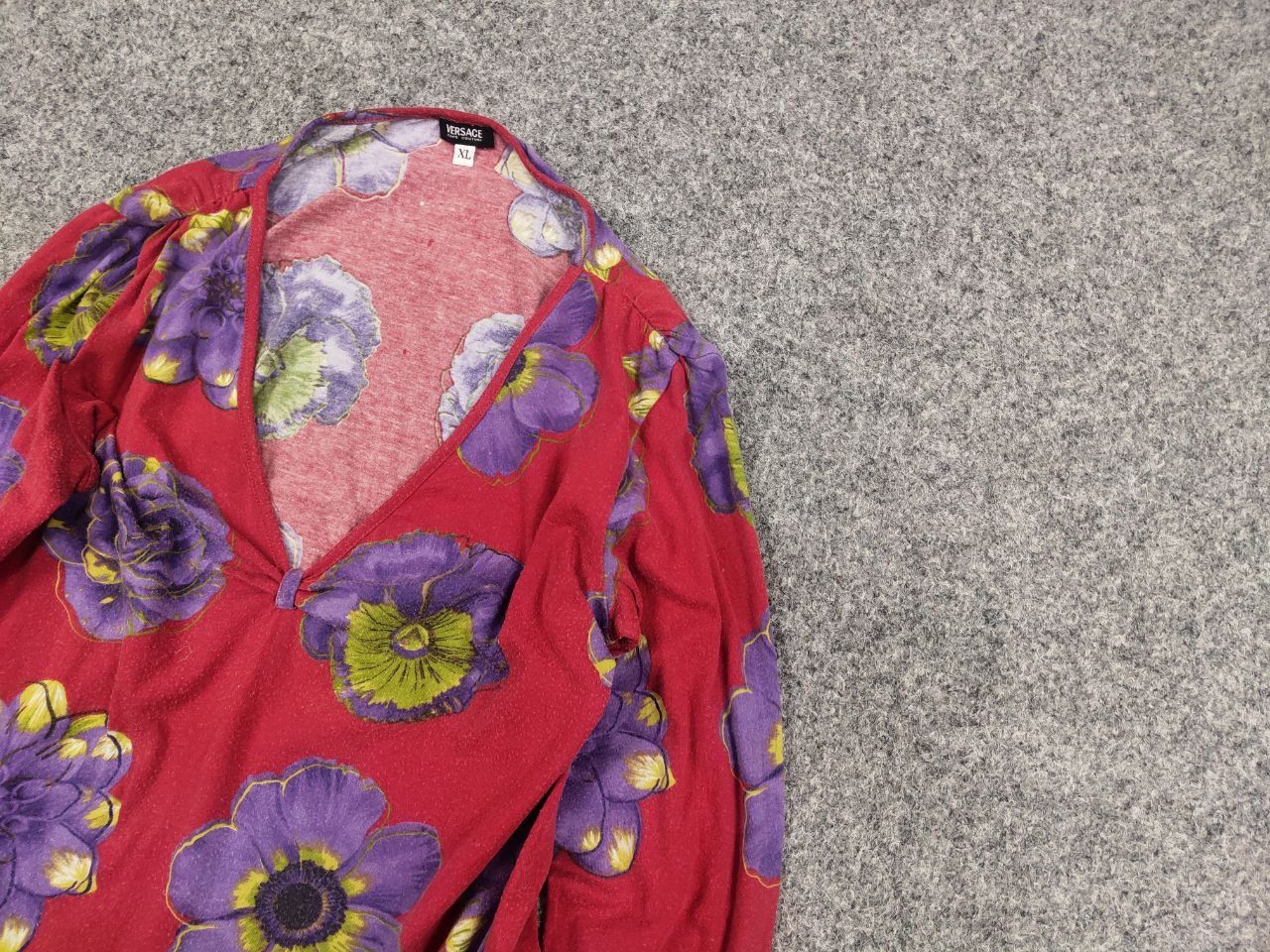 Versace Jeans Couture Vintage 90's Versace Couture cutout chek long sleeve shirt Size L / US 10 / IT 46 - 4 Thumbnail