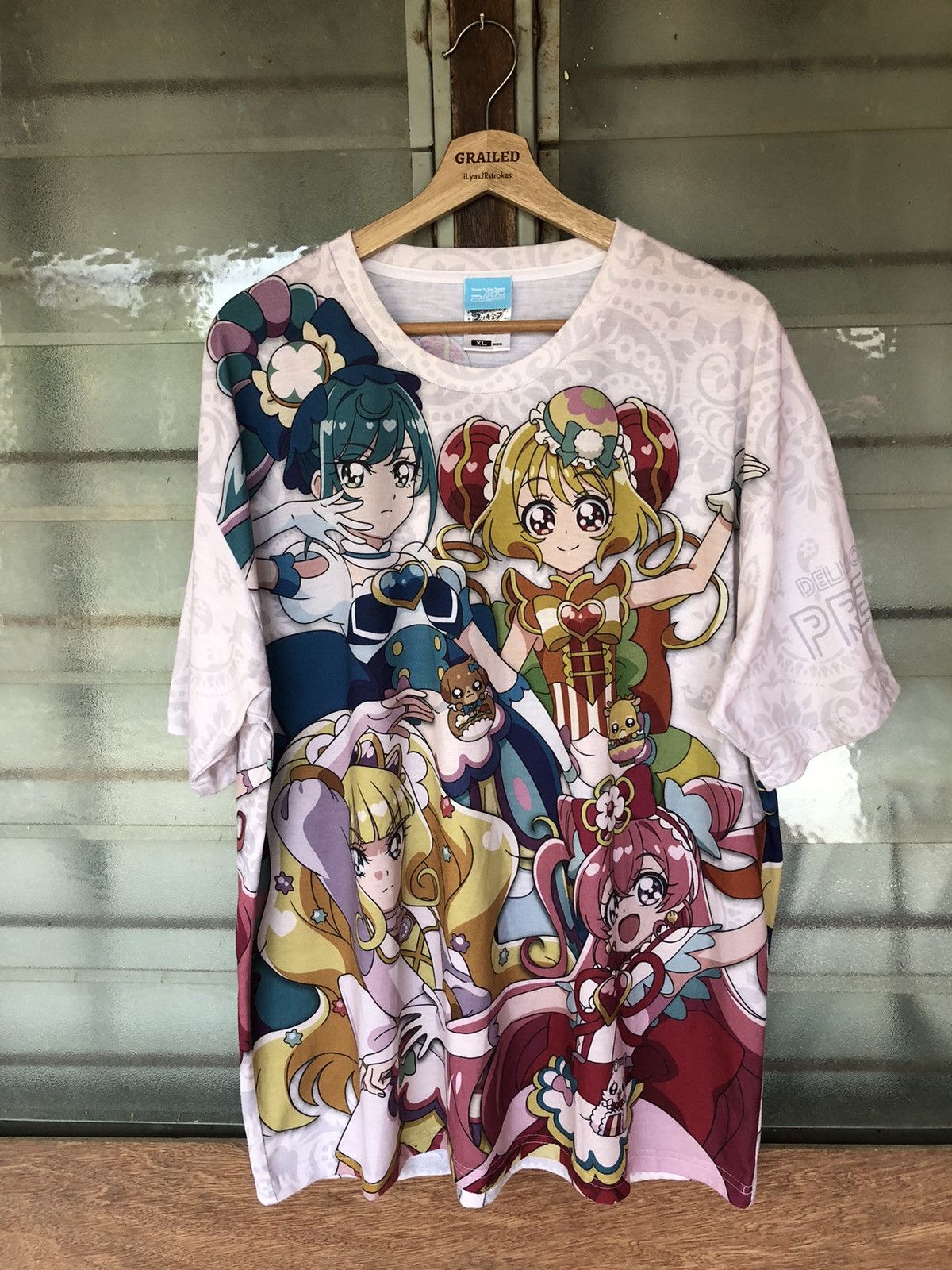 Anime Vintage Cospa Anime Delicious Party Pretty Cure Double Tee Size US XL / EU 56 / 4 - 2 Thumbnail