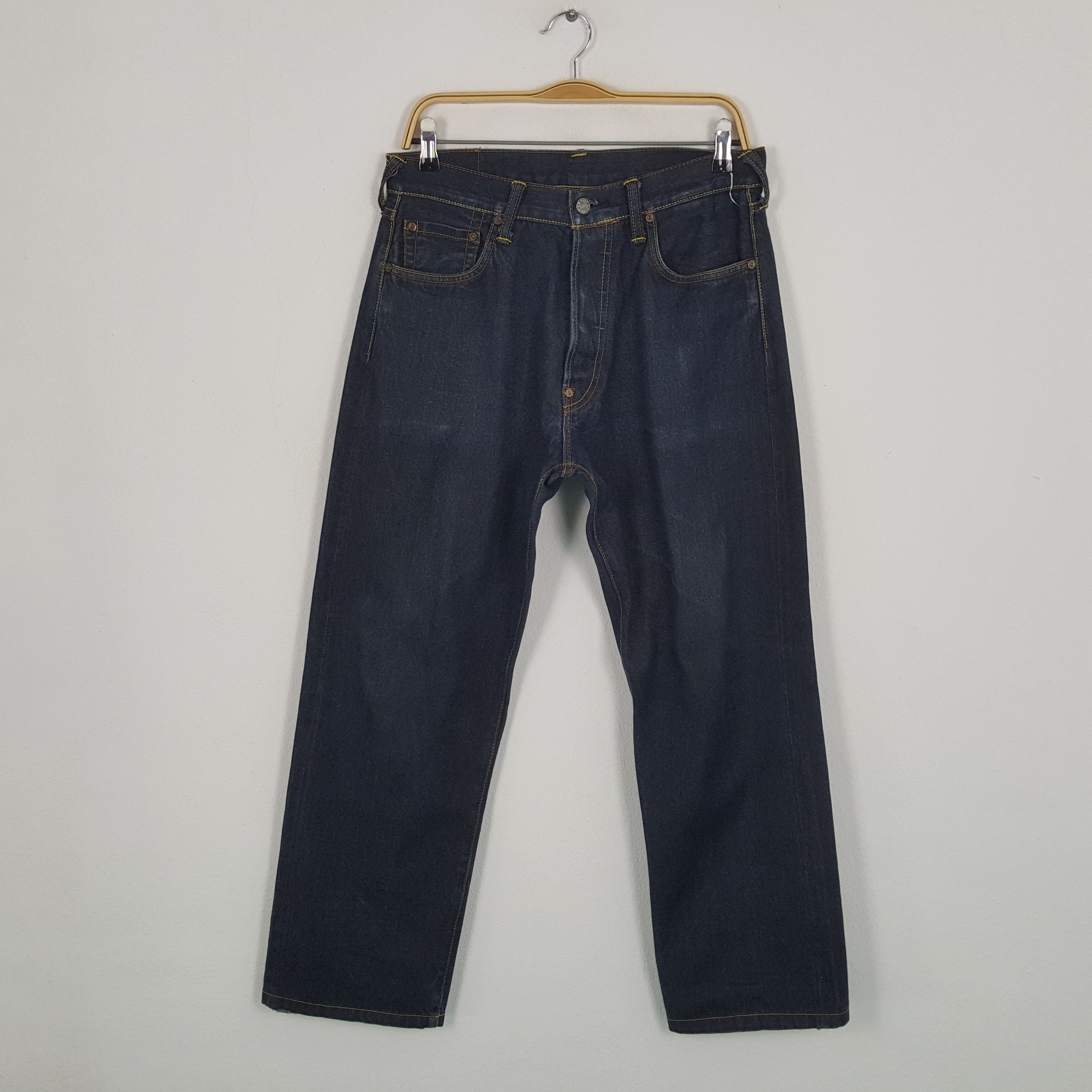 Evisu × Japanese Brand × Vintage Vintage EVISU Japanese Brand Daicock Style Blue Jeans Size US 31 - 4 Thumbnail