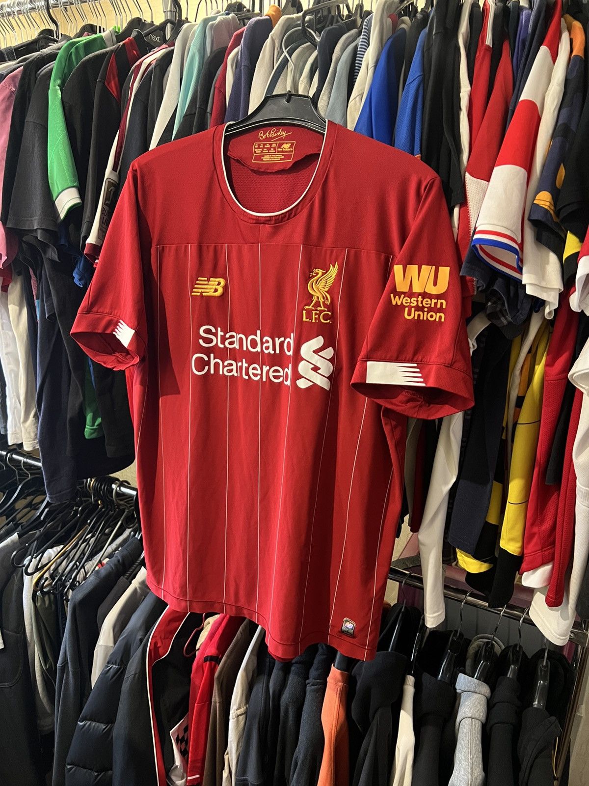 New Balance 2019-2020 NEW BALANCE LIVERPOOL HOME FOOTBALL SHIRT SOCCER Size US XL / EU 56 / 4 - 1 Thumbnail