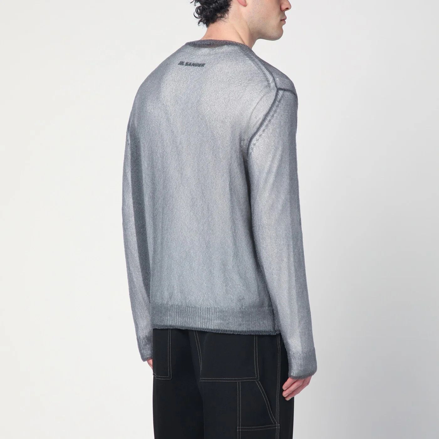 Jil Sander o1d2blof0526 Layered Jumper Sweater in Gray Size US M / EU 48-50 / 2 - 2 Thumbnail
