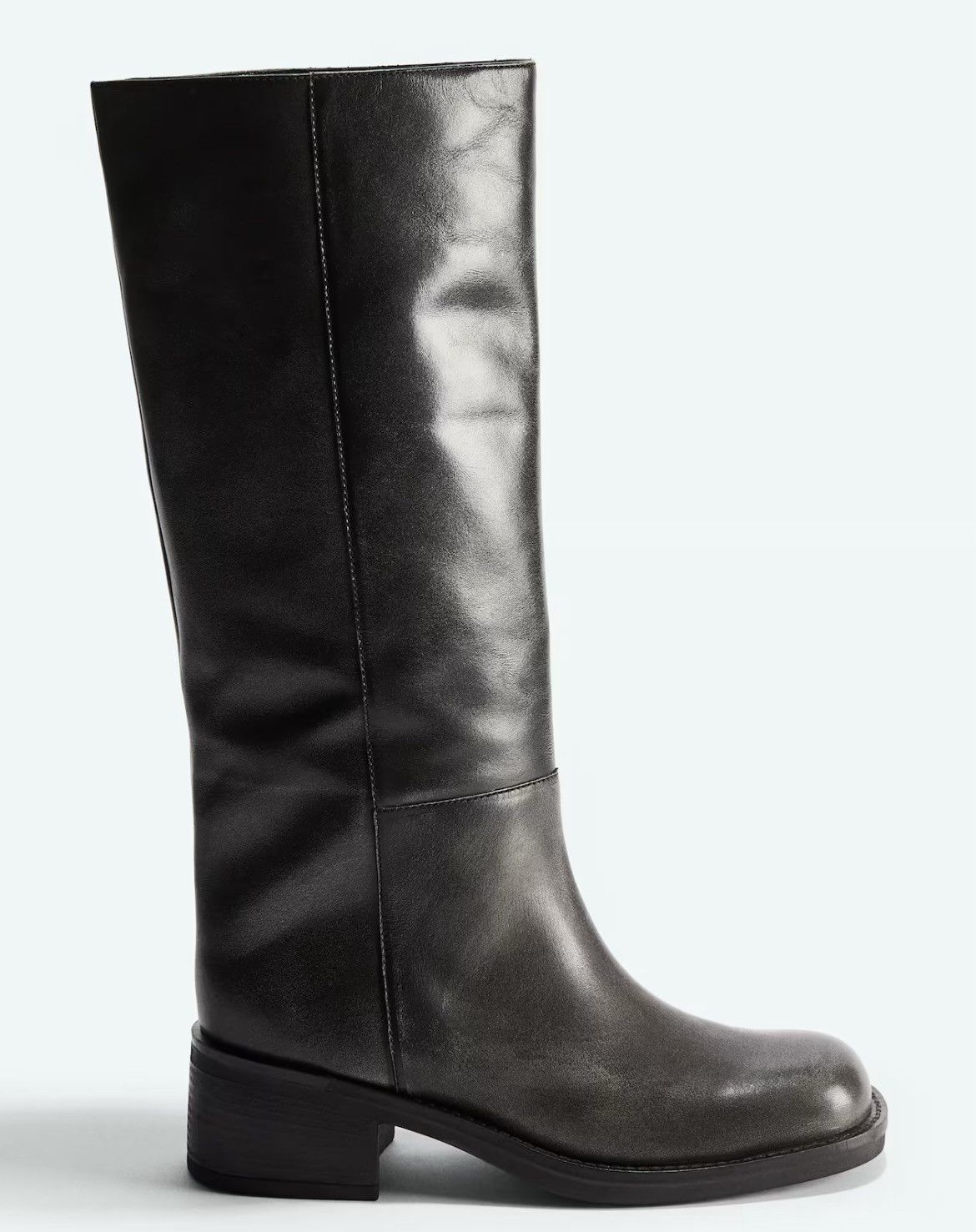 H&M H&M Rustic Gray Leather Size US 8 / IT 38 - 3 Thumbnail