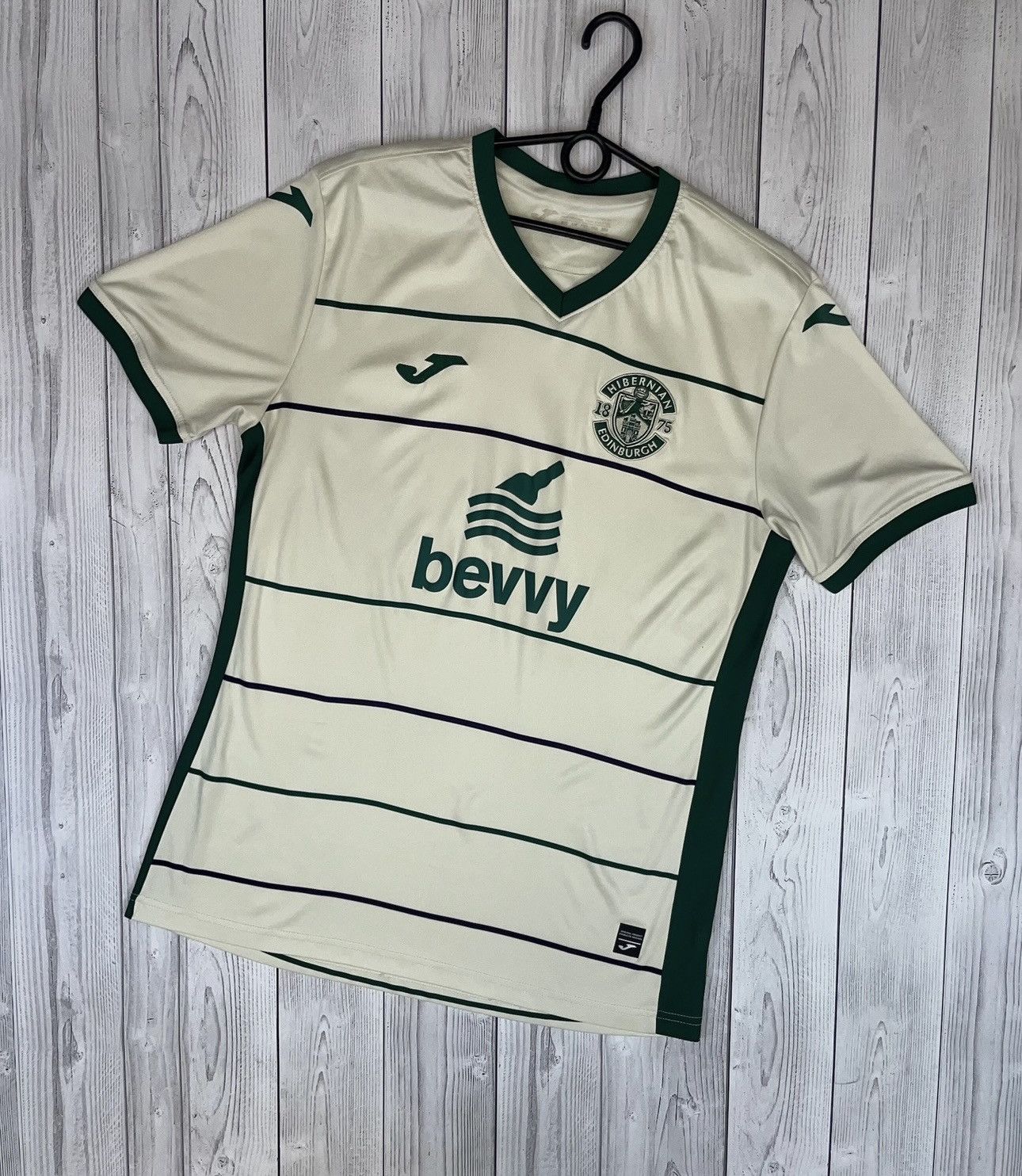 Le Coq Sportif Vintage Joma Hibernian Edinburgh soccer jersey away XL Size US XL / EU 56 / 4 - 1 Thumbnail