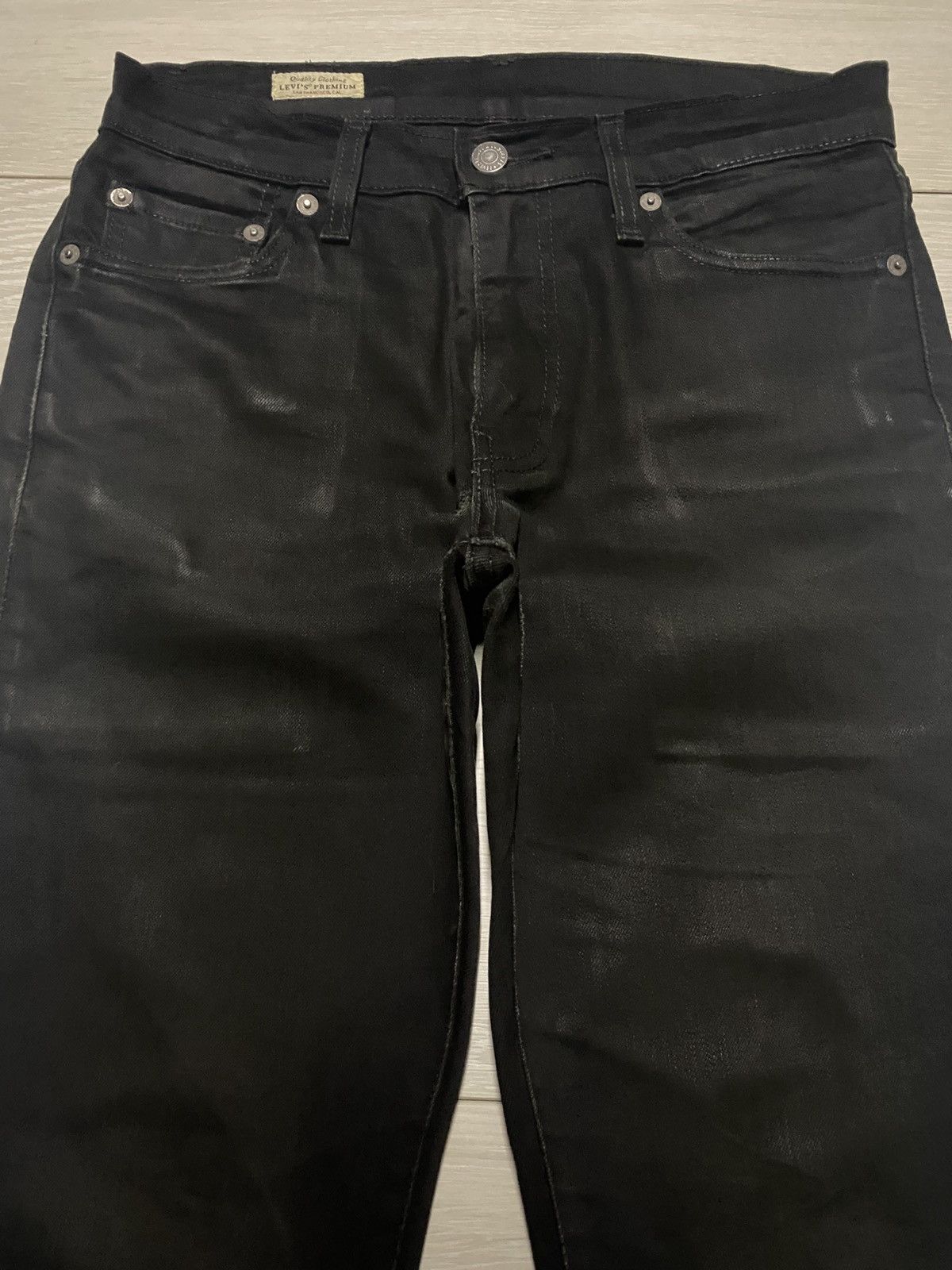 Levi's Levis 511 Black Denim Y2K Stretch Jeans Size US 29 - 3 Thumbnail