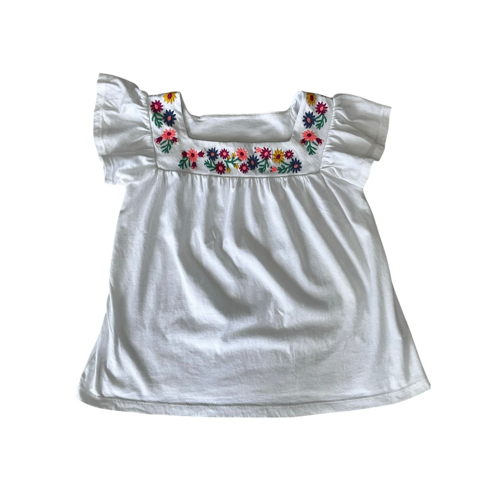 J.Crew J.Crew CrewCuts Girls Top Embroider Neck Flutter Sleeve 8 Size M / US 6-8 / IT 42-44 - 1 Thumbnail