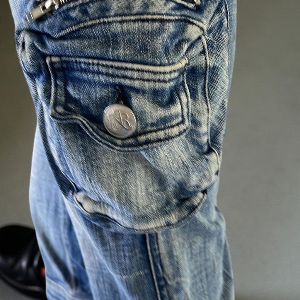 Rock & Republic Rock & Republic Women's Blue Denim Cargo Jeans size 27 Size 27" / US 4 / IT 40 - 8 Thumbnail