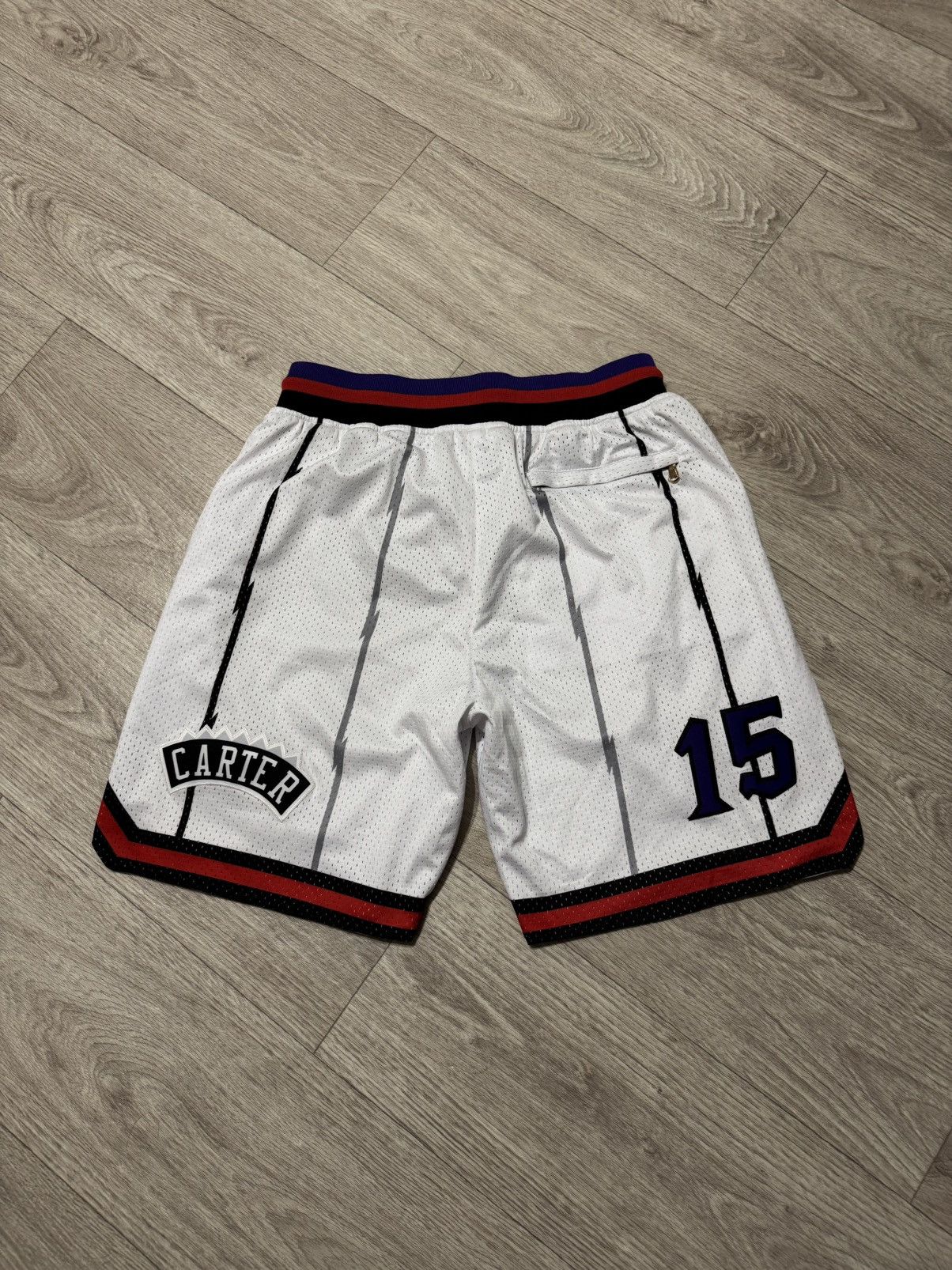 NBA 🔷NBA Toronto Raptors Vince Carter #15 Basketball Shorts🔷 Size US 34 / EU 50 - 6 Thumbnail
