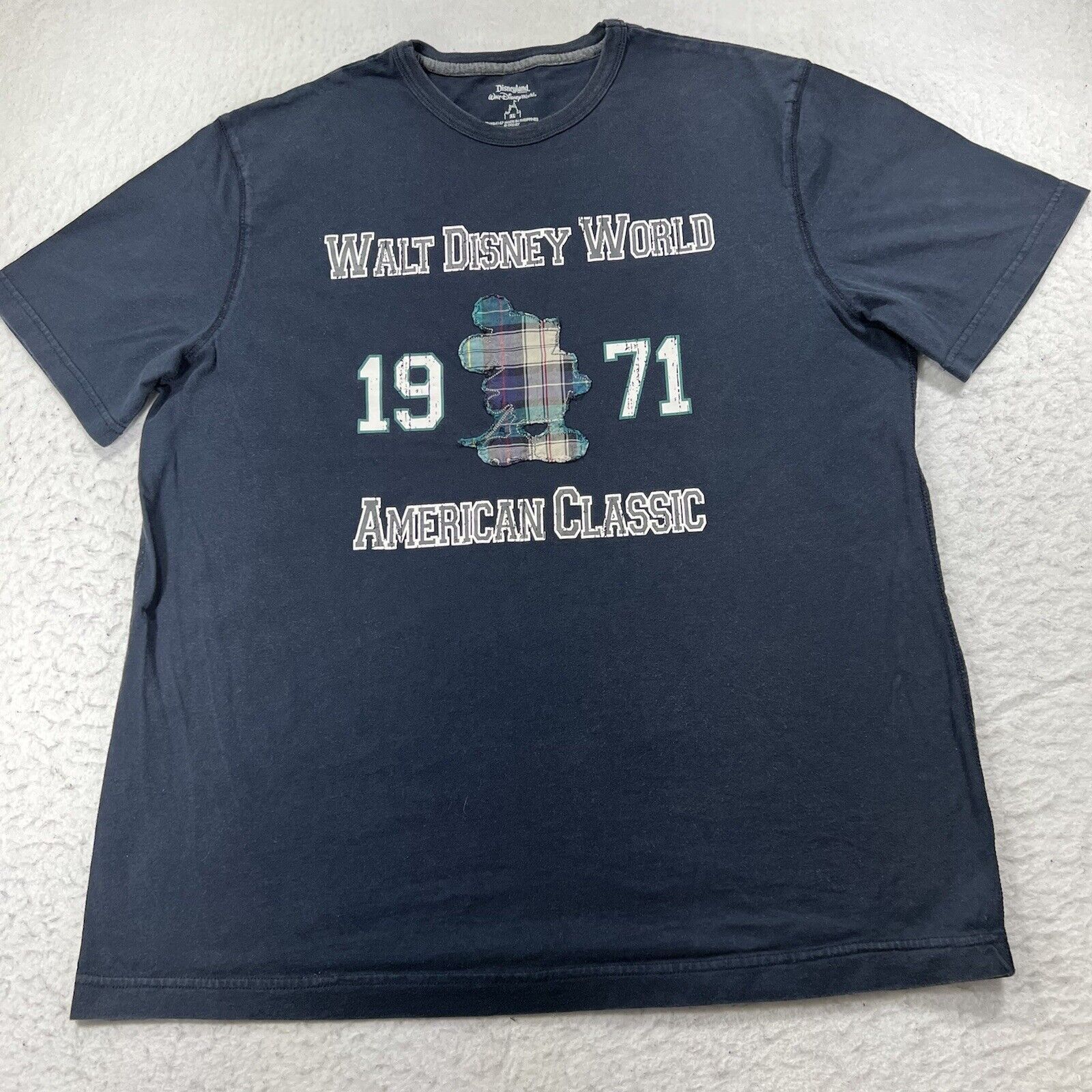Disney Walt Disney World Blue American Classic 1971 Graphic Tee Size US XL / EU 56 / 4 - 1 Thumbnail