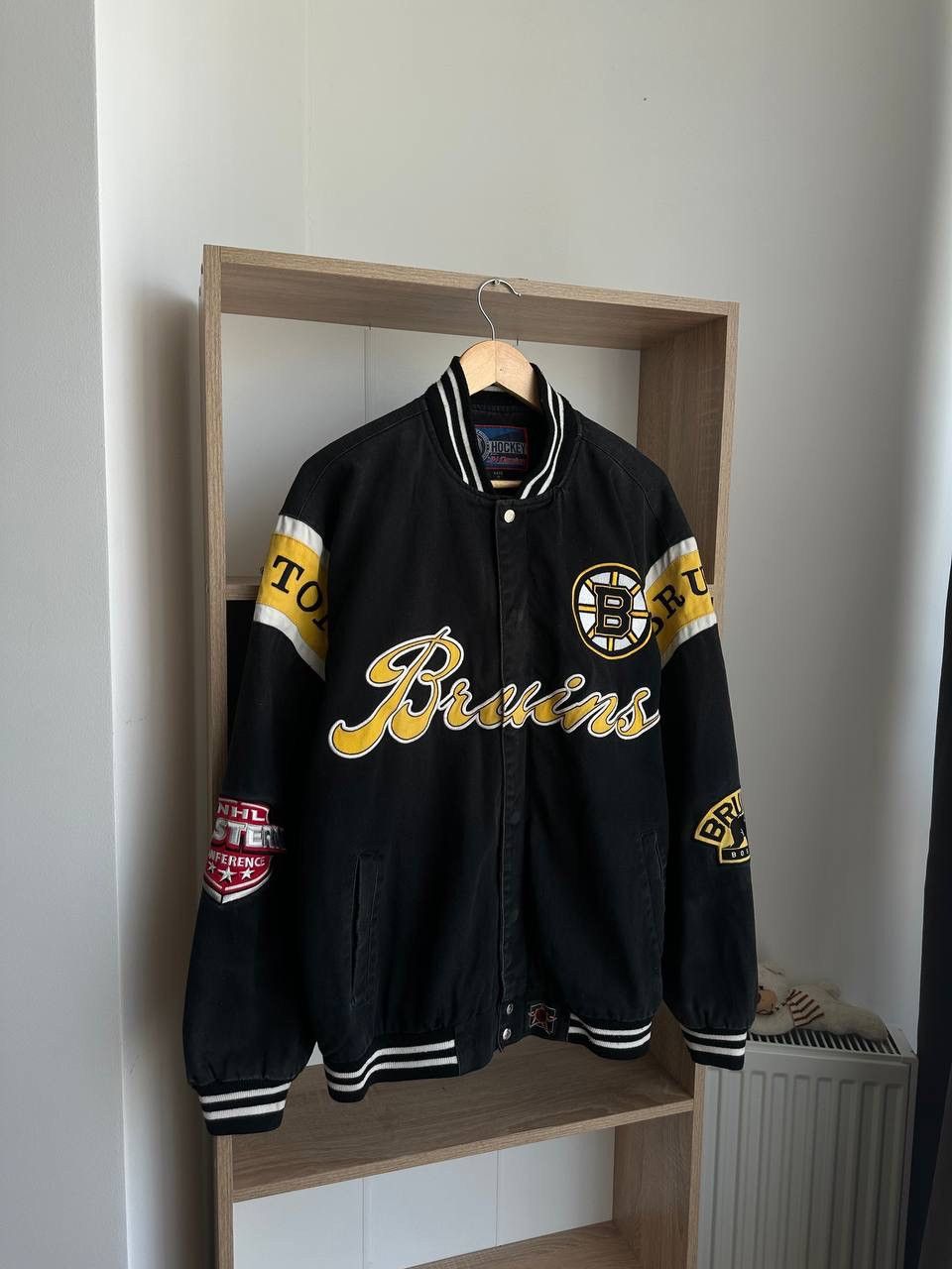 NHL × Vintage Vintage Hockey Delong NHL Boston Bruins Bomber Jacket Size US M / EU 48-50 / 2 - 12 Thumbnail
