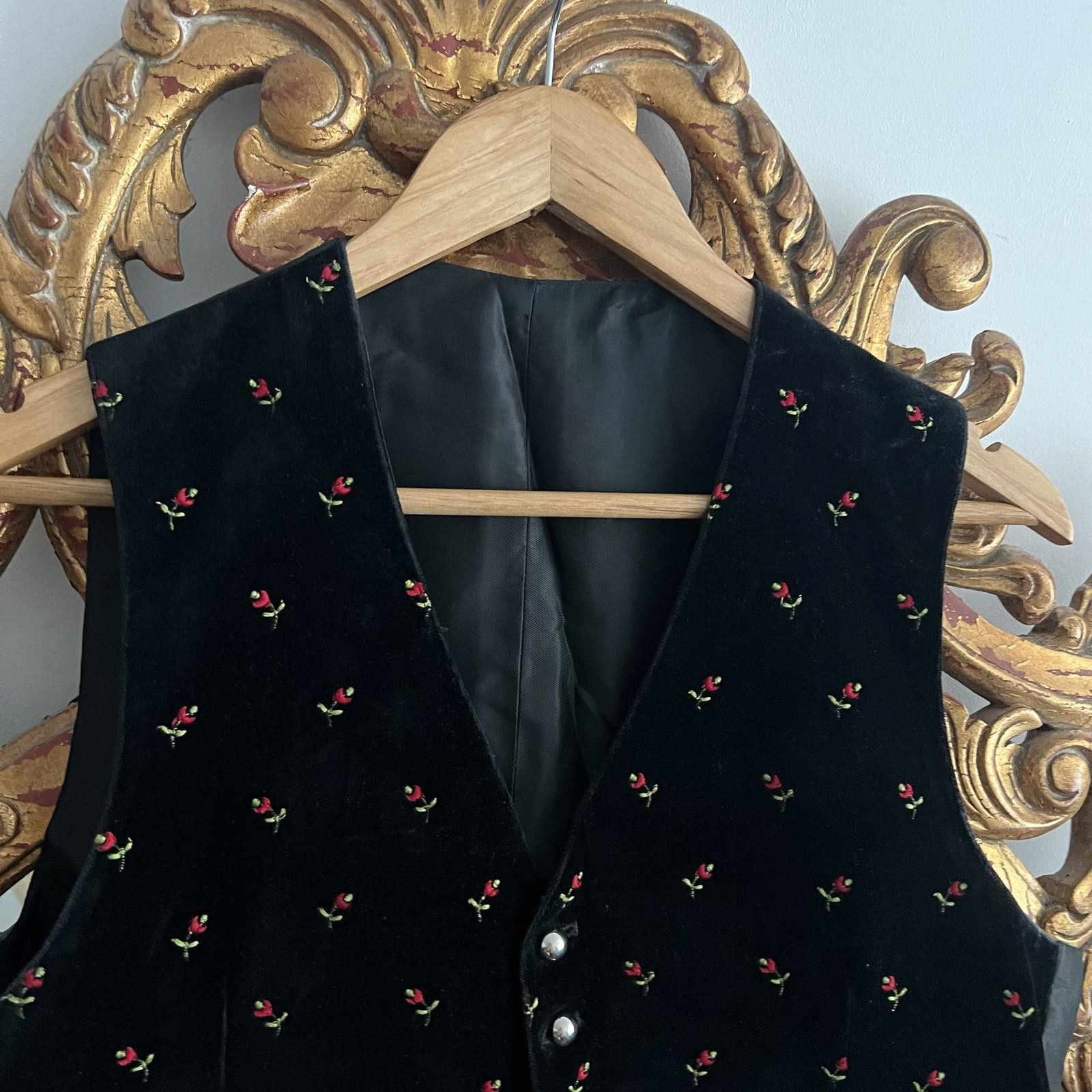 Vintage Men's German Style Traditional Men's Grasegger Black Vest Size US M / EU 48-50 / 2 - 3 Thumbnail