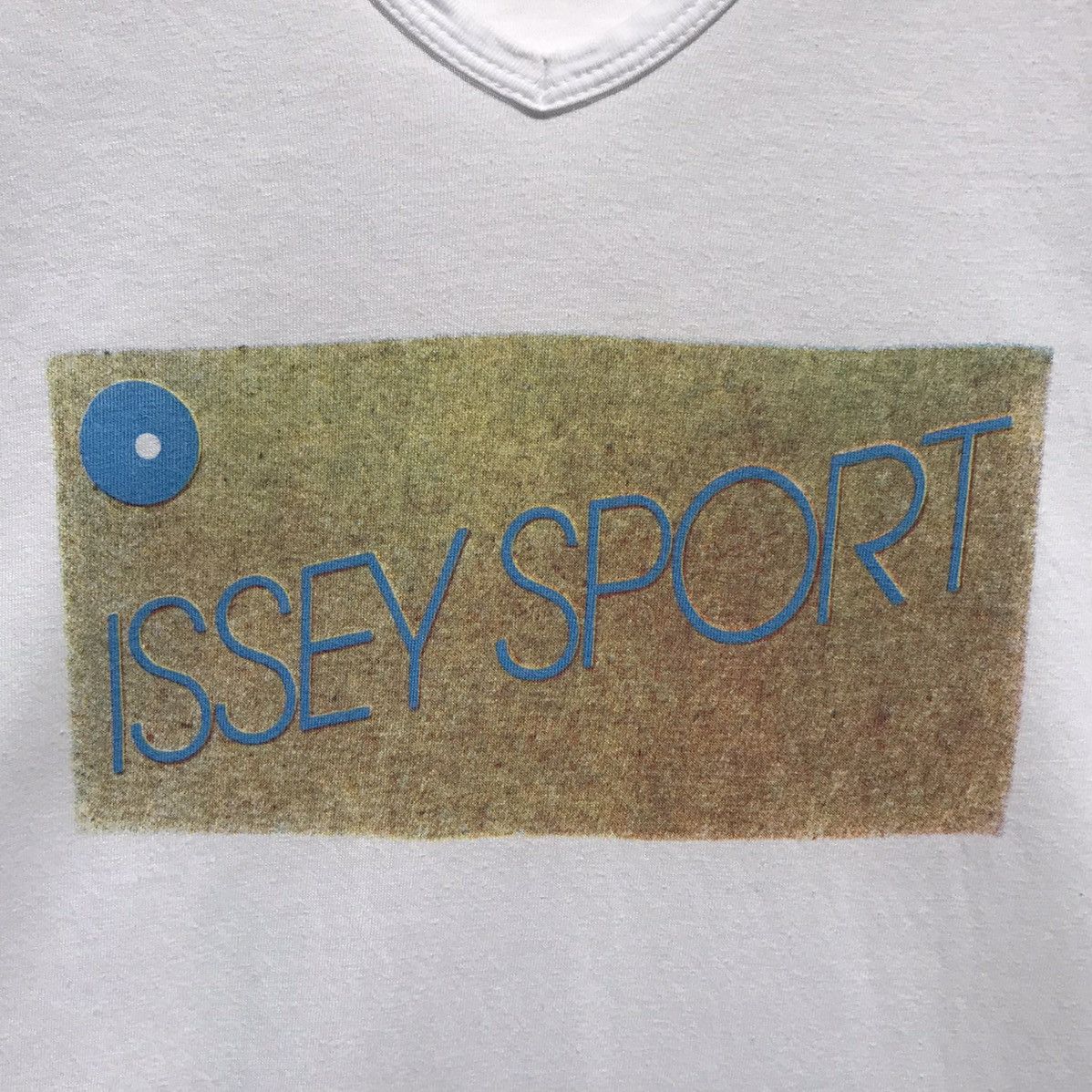 Issey Miyake Vintage 80s Issey Sport V-Neck Tee Spellout Issey Miyake Size US S / EU 44-46 / 1 - 9 Thumbnail