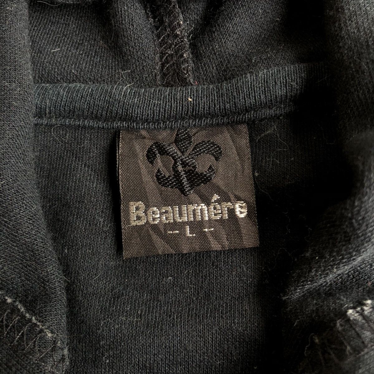 20471120 2000s Beaumere Dagger Poem Grunge Punk Style Ziphoodie Black Size US L / EU 52-54 / 3 - 15 Thumbnail