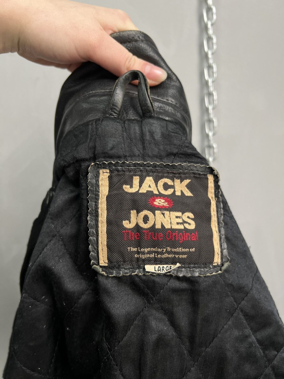 Jack & Jones Avant Garde retro schott style leather 90s jacket y2k Size US XL / EU 56 / 4 - 12 Thumbnail
