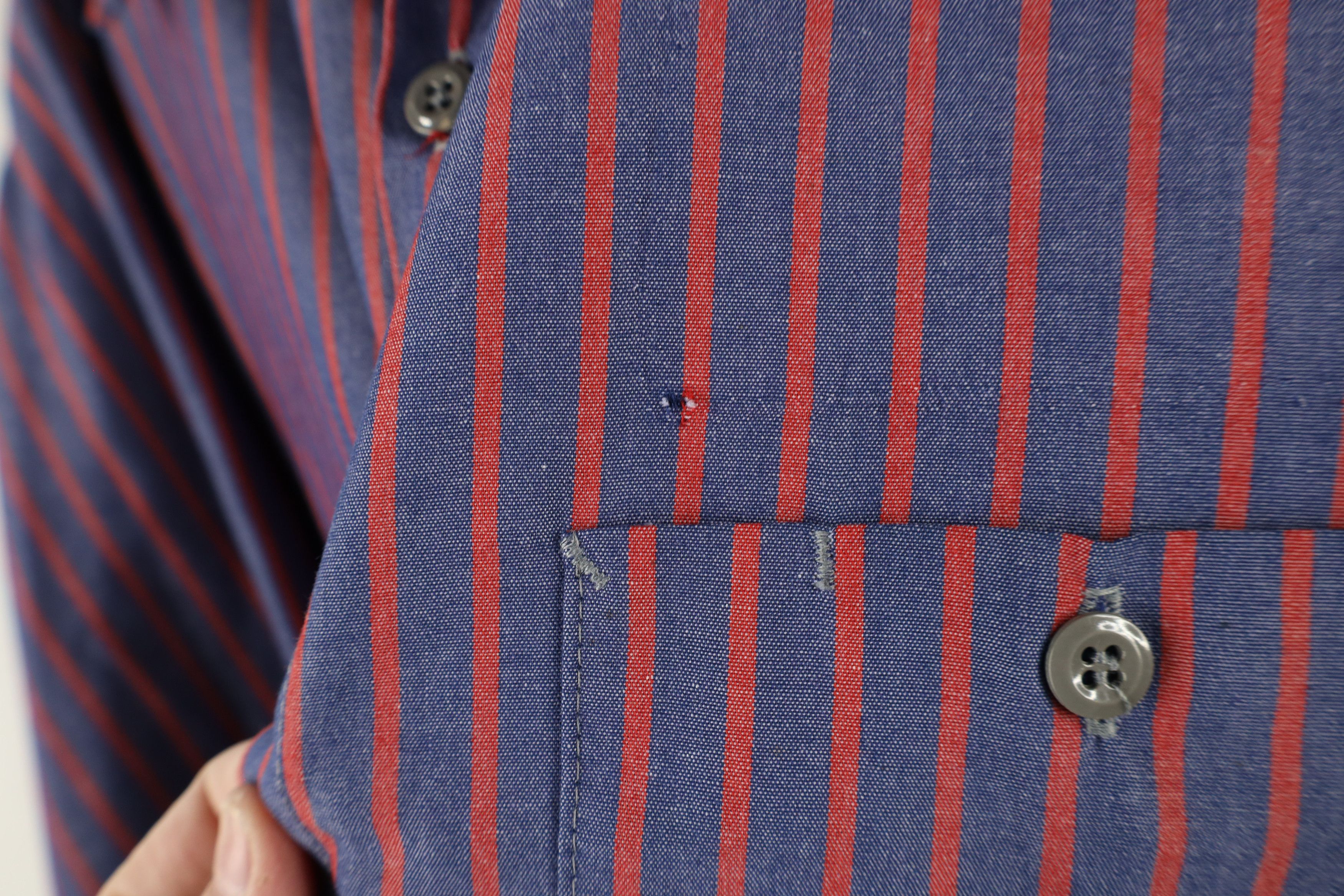 Vintage Vintage 90s Streetwear Workwear Mechanic Button Shirt Size US L / EU 52-54 / 3 - 4 Thumbnail